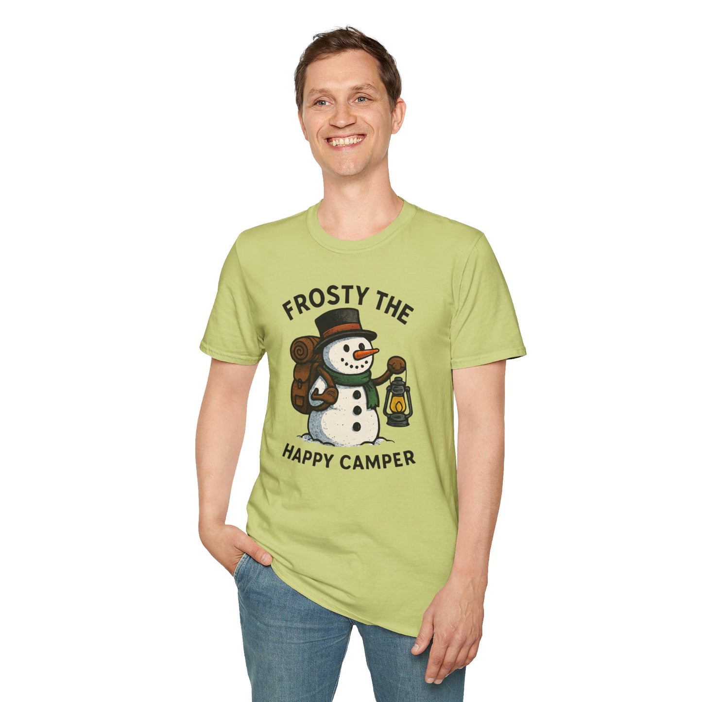 Camper Snowman Unisex T-shirt