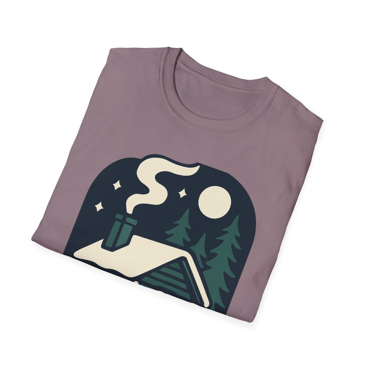 Winter Log Cabin Unisex T-shirt
