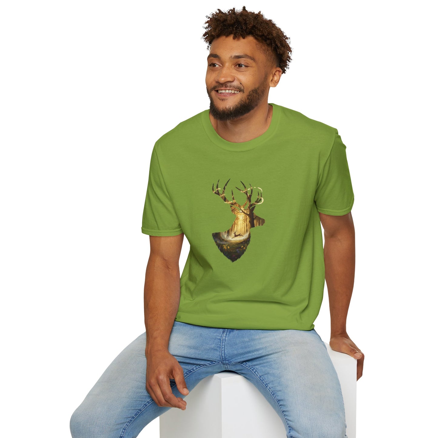 Majestic Stag Forest Unisex T-Shirt
