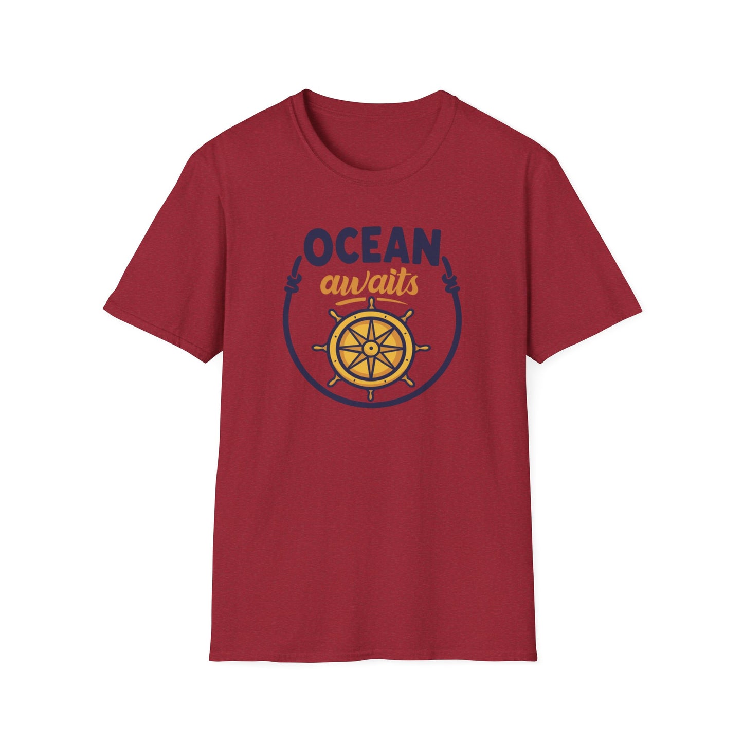 Ocean Awaits Compass, Unisex T-Shirt