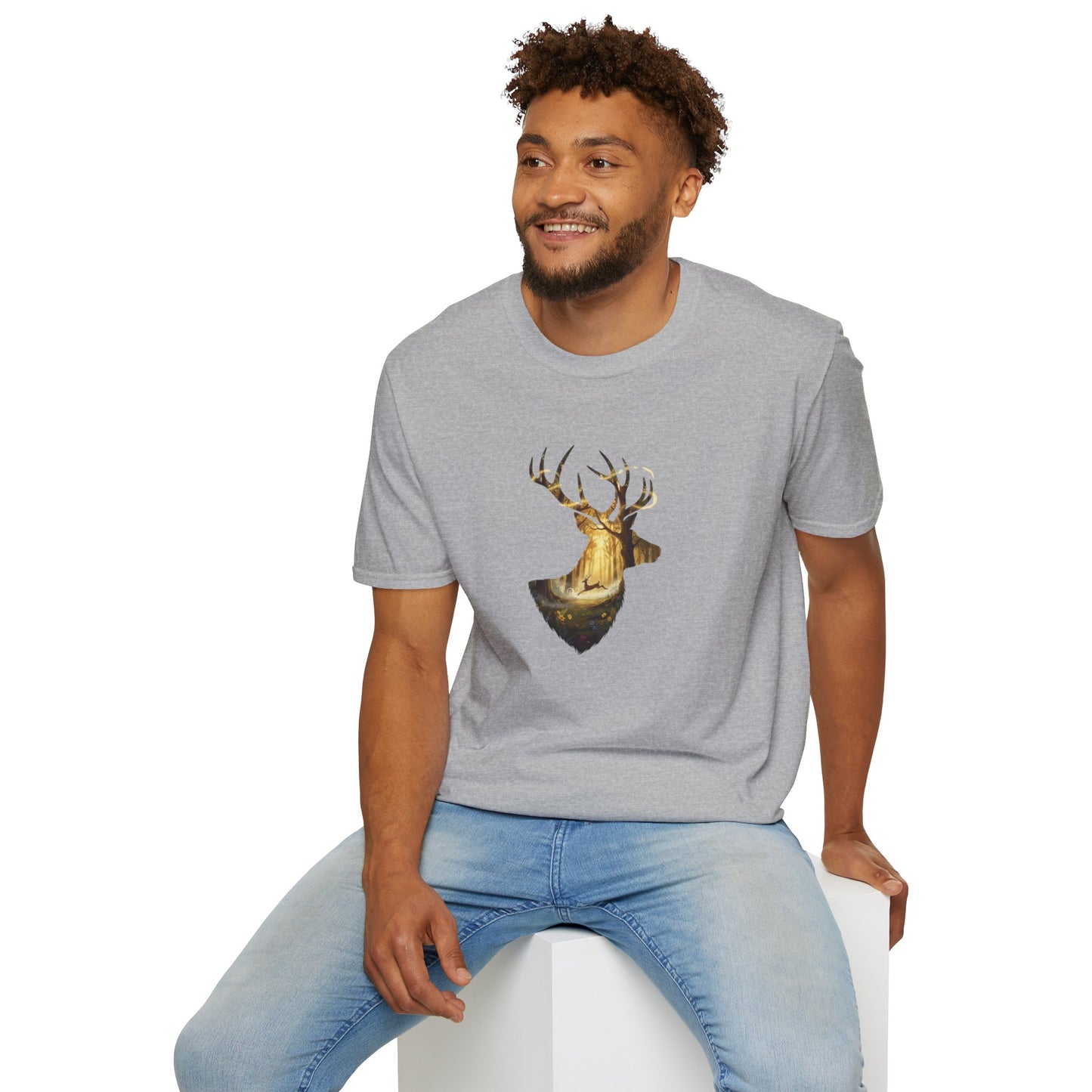 Majestic Stag Forest Unisex T-Shirt