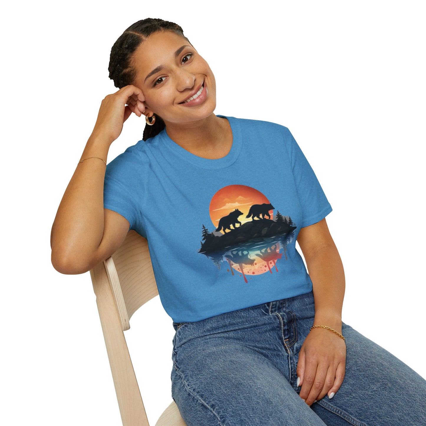 Wolf Pack Mountain Unisex T-Shirt