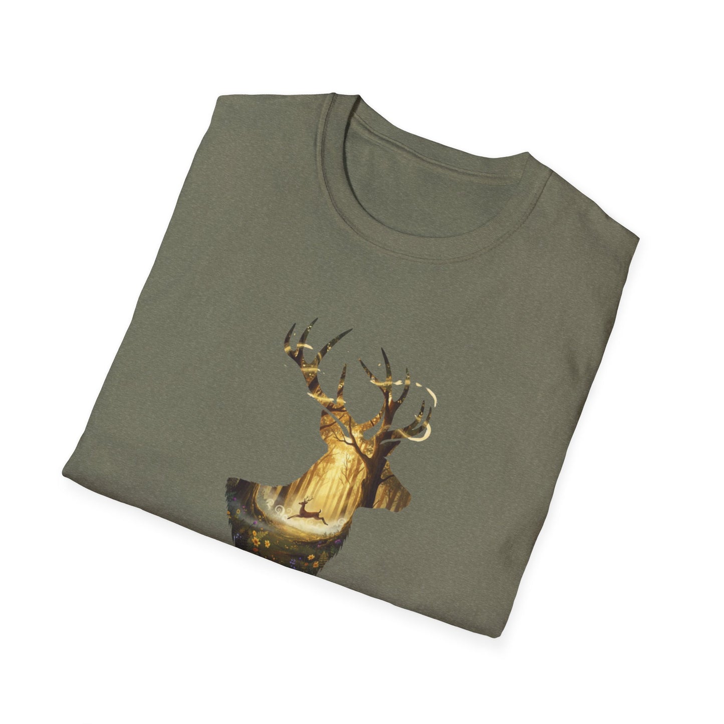 Majestic Stag Forest Unisex T-Shirt
