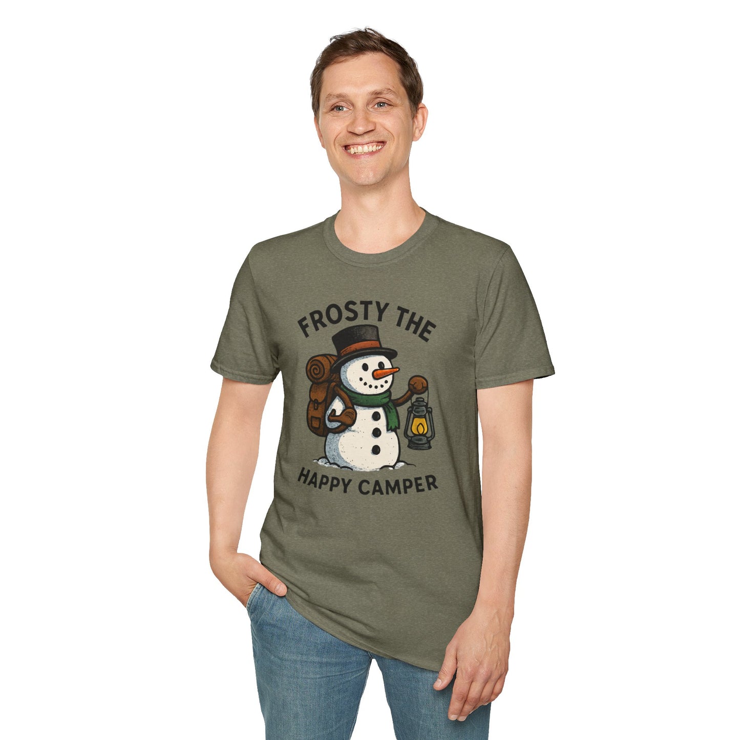 Camper Snowman Unisex T-shirt