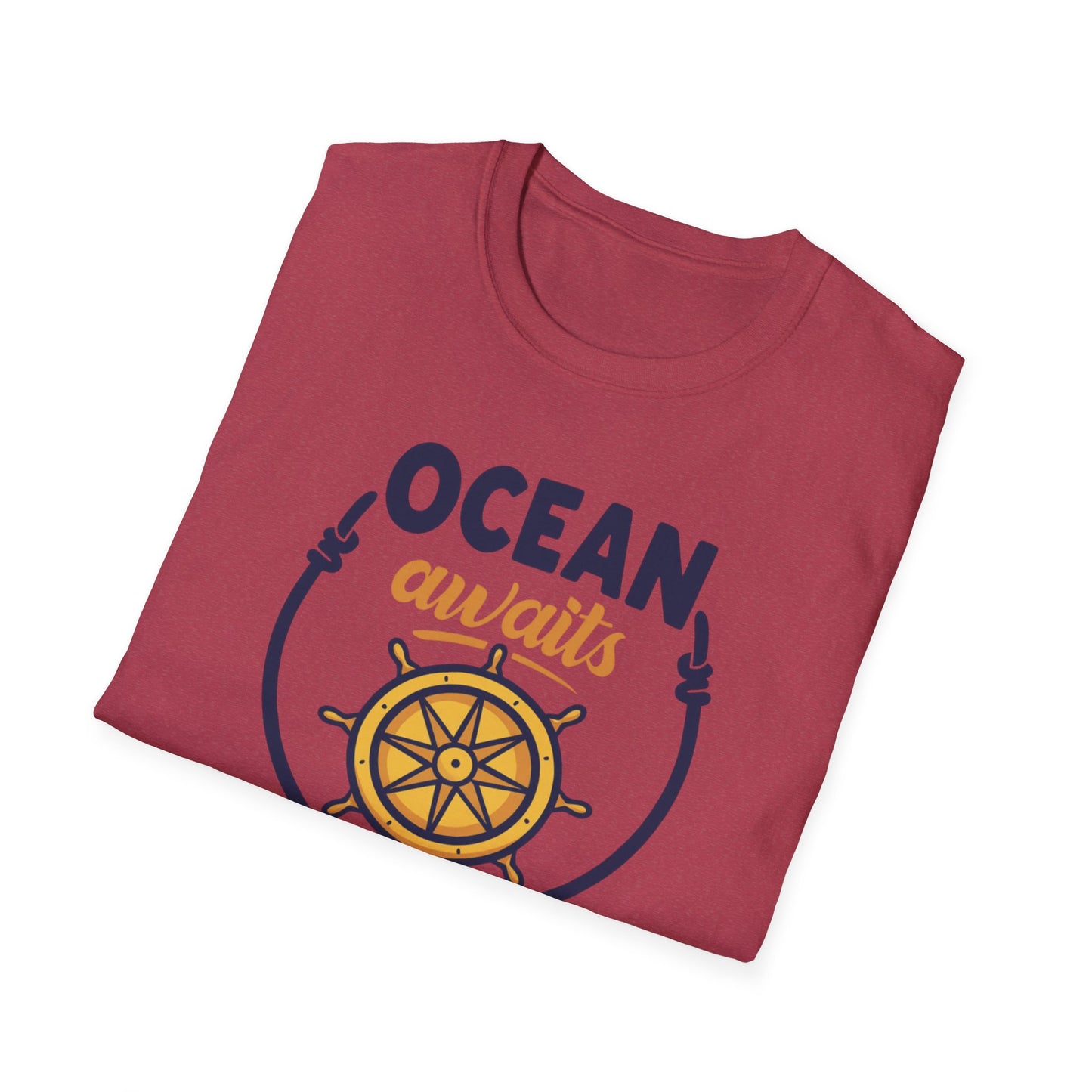 Ocean Awaits Compass, Unisex T-Shirt