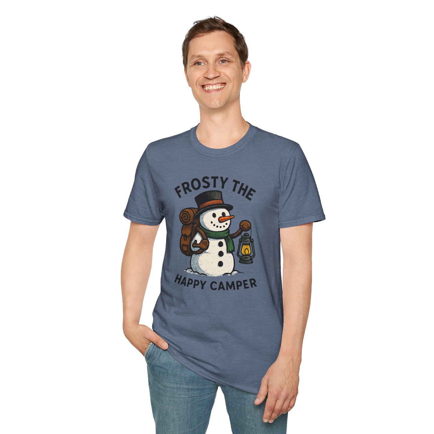 Camper Snowman Unisex T-shirt