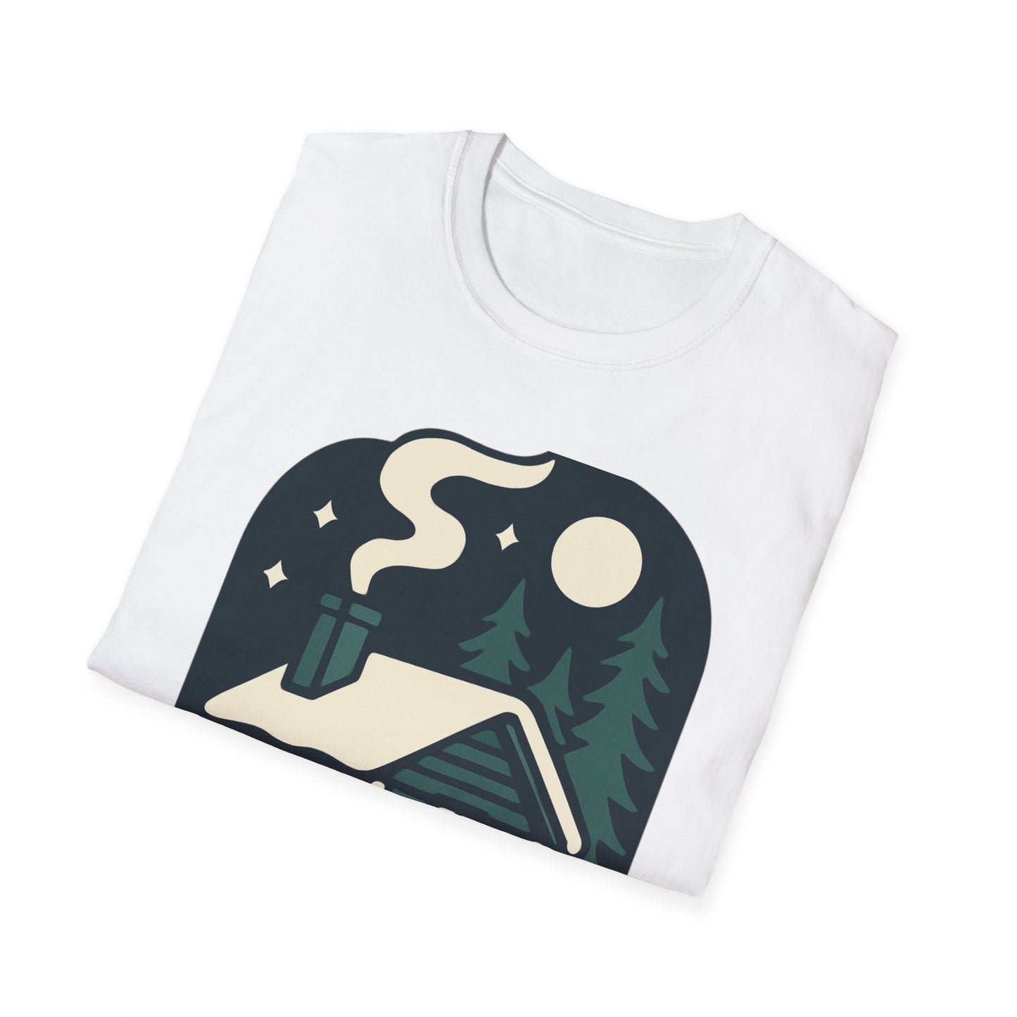 Winter Log Cabin Unisex T-shirt