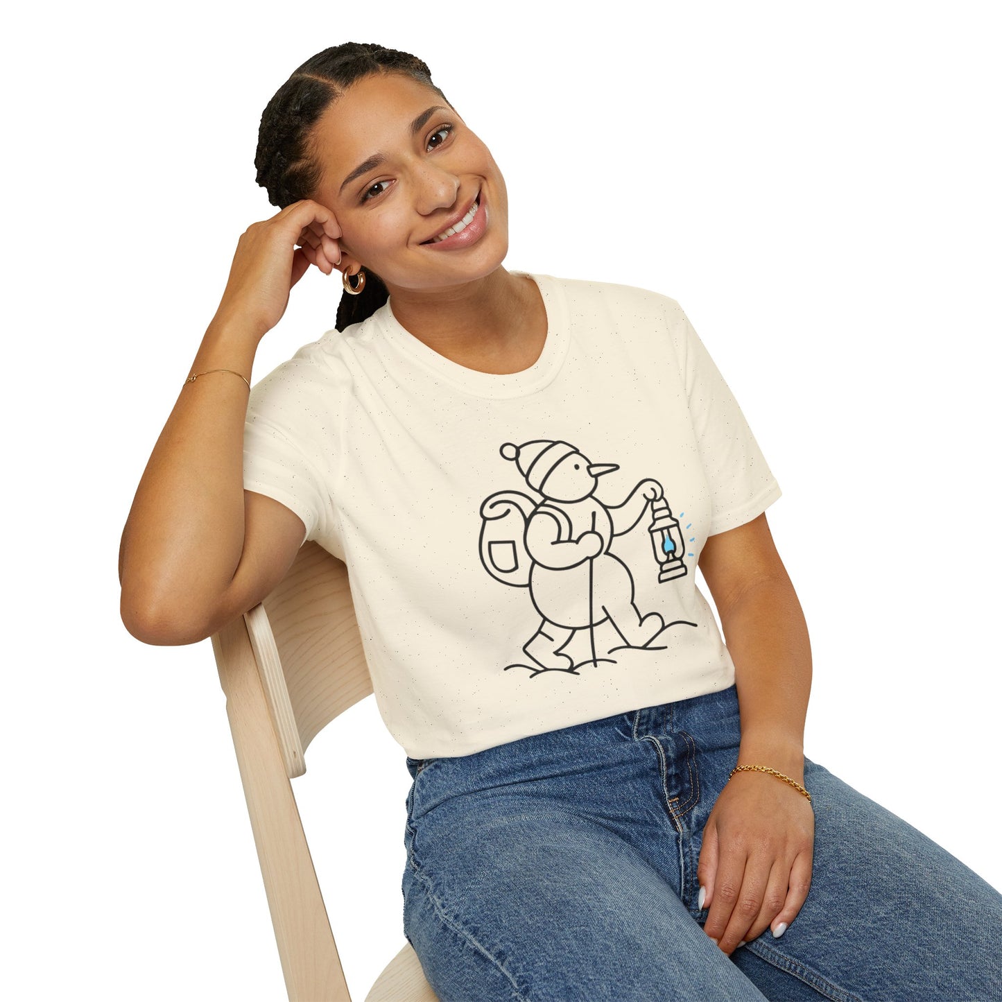 Camper Snowman Unisex T-shirt