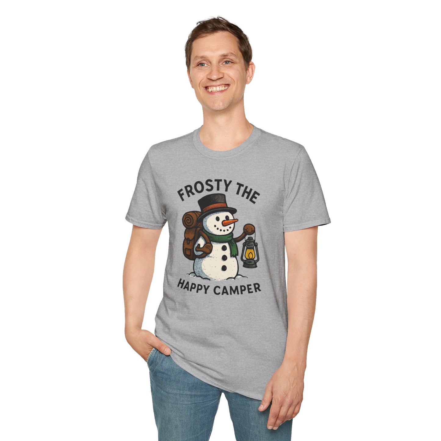 Camper Snowman Unisex T-shirt