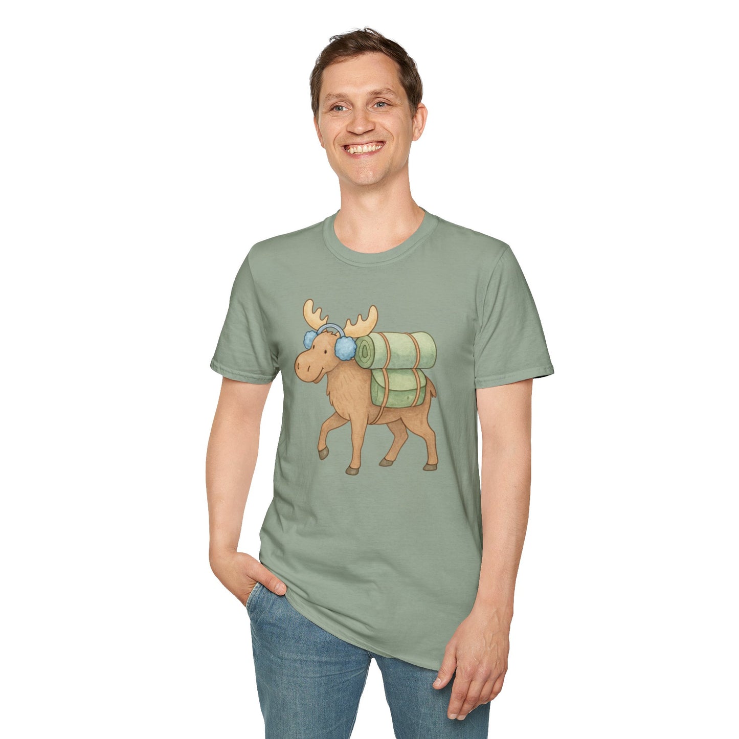 Winter Moose Unisex T-Shirt
