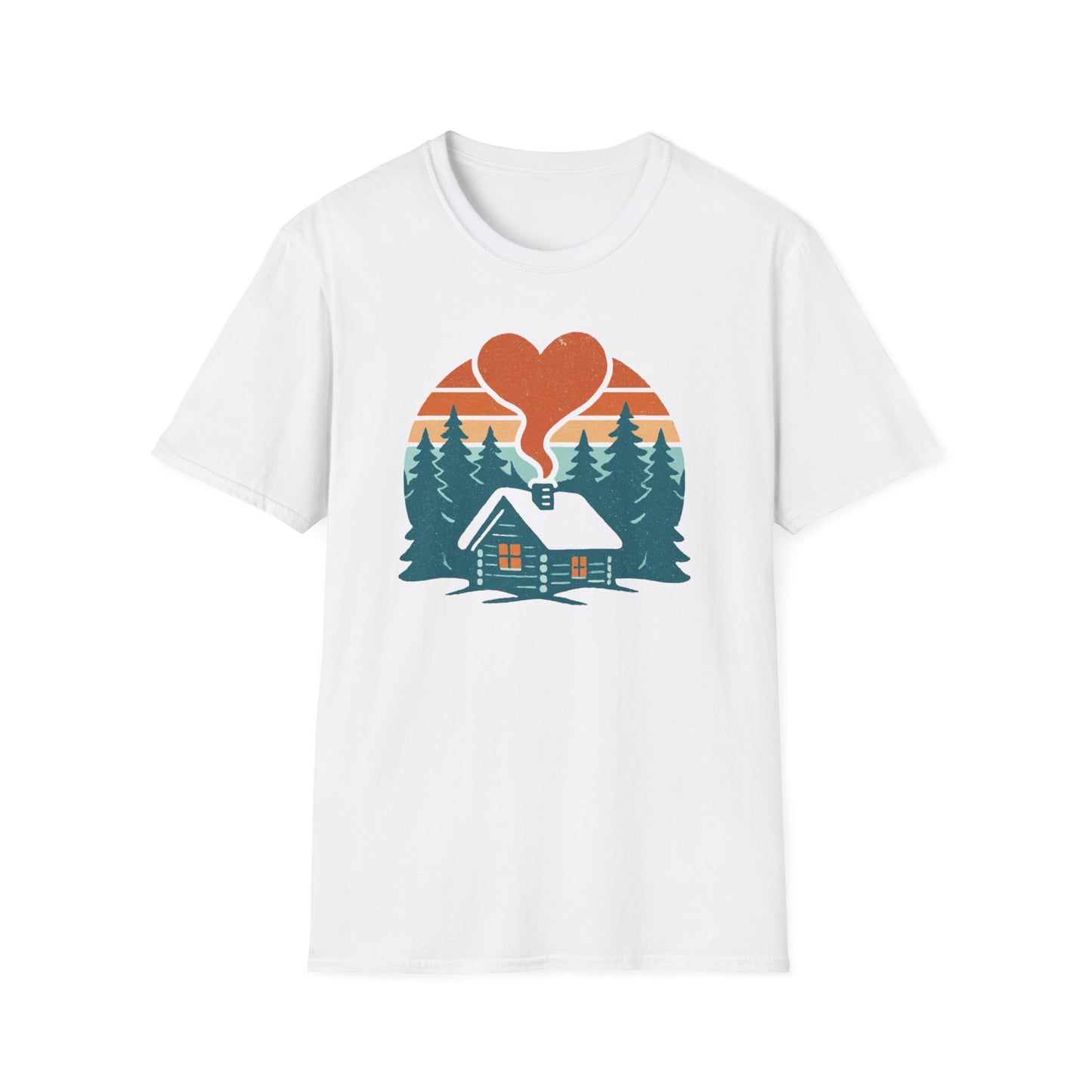 Cozy Log Cabin Unisex T-Shirt.
