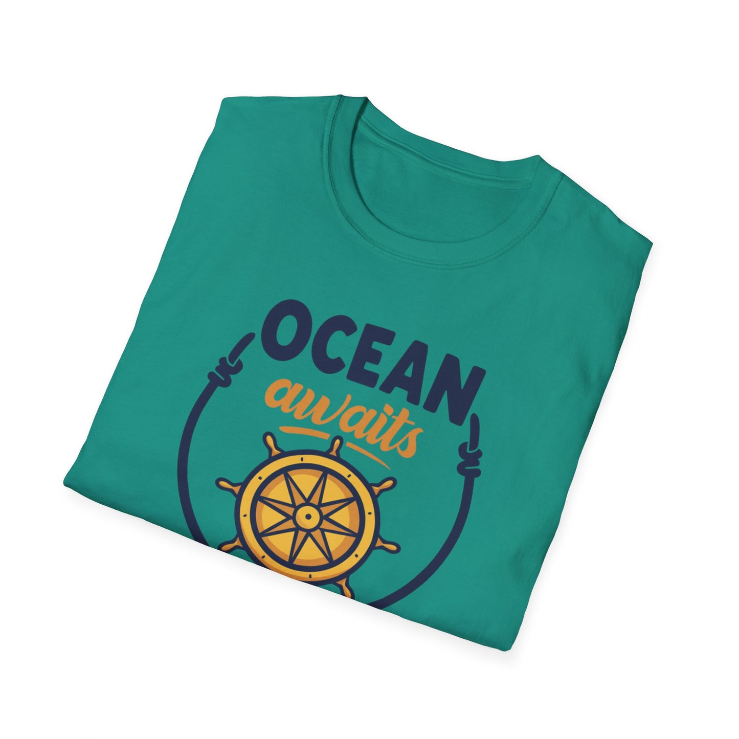 Ocean Awaits Compass, Unisex T-Shirt