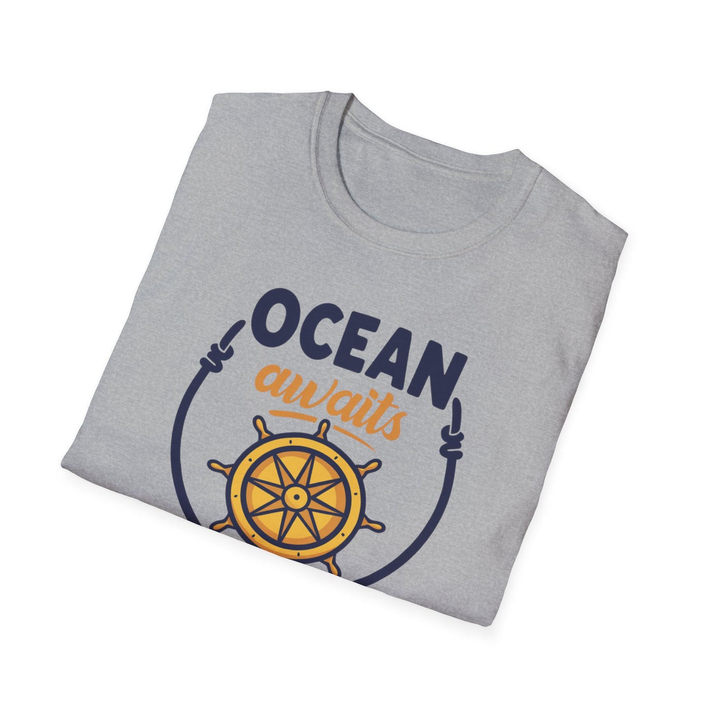 Ocean Awaits Compass, Unisex T-Shirt