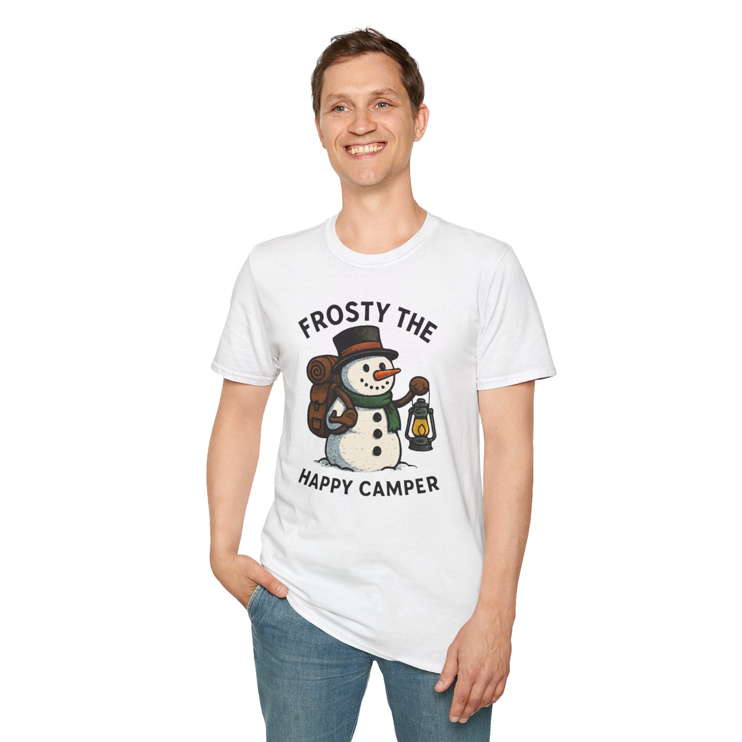 Camper Snowman Unisex T-shirt