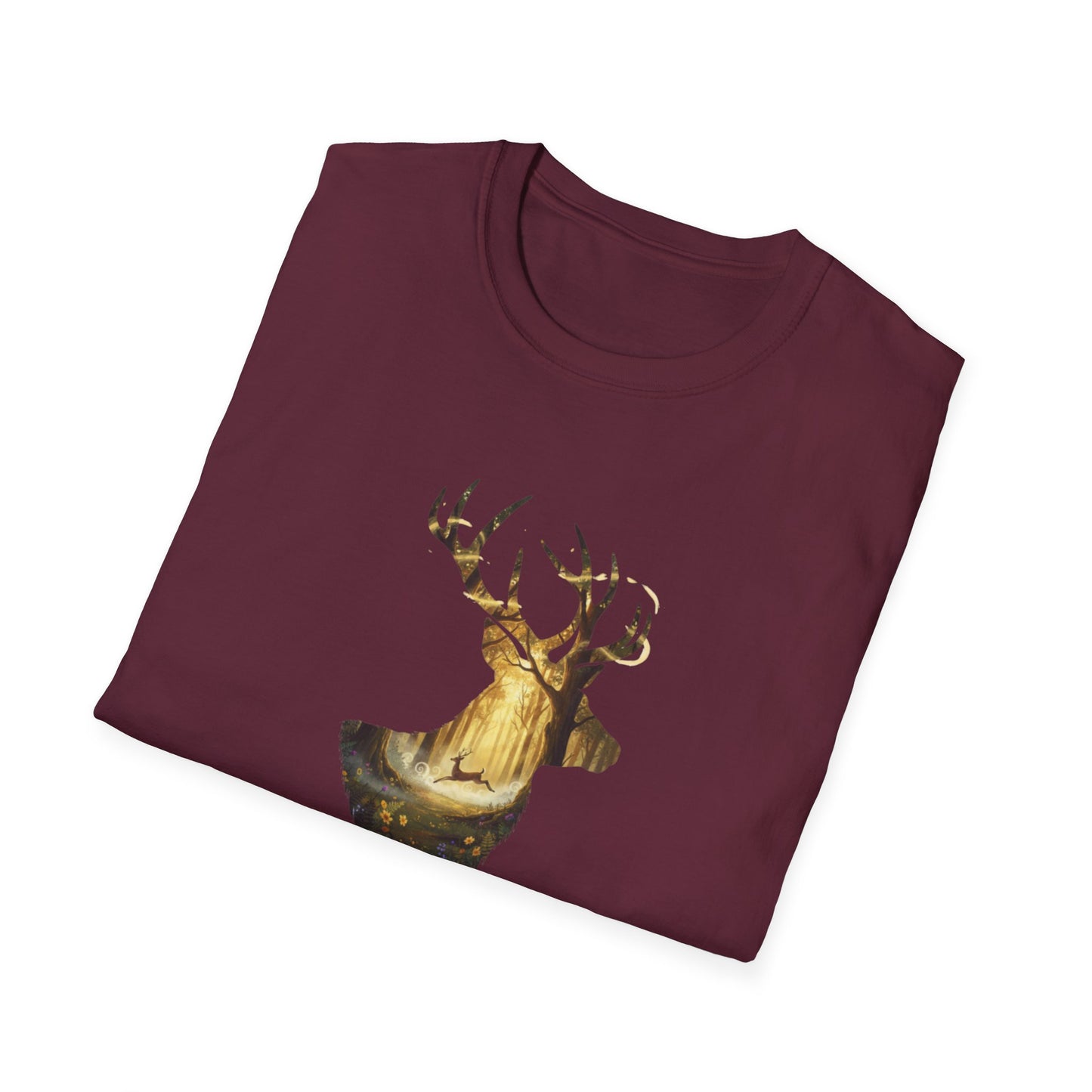 Majestic Stag Forest Unisex T-Shirt