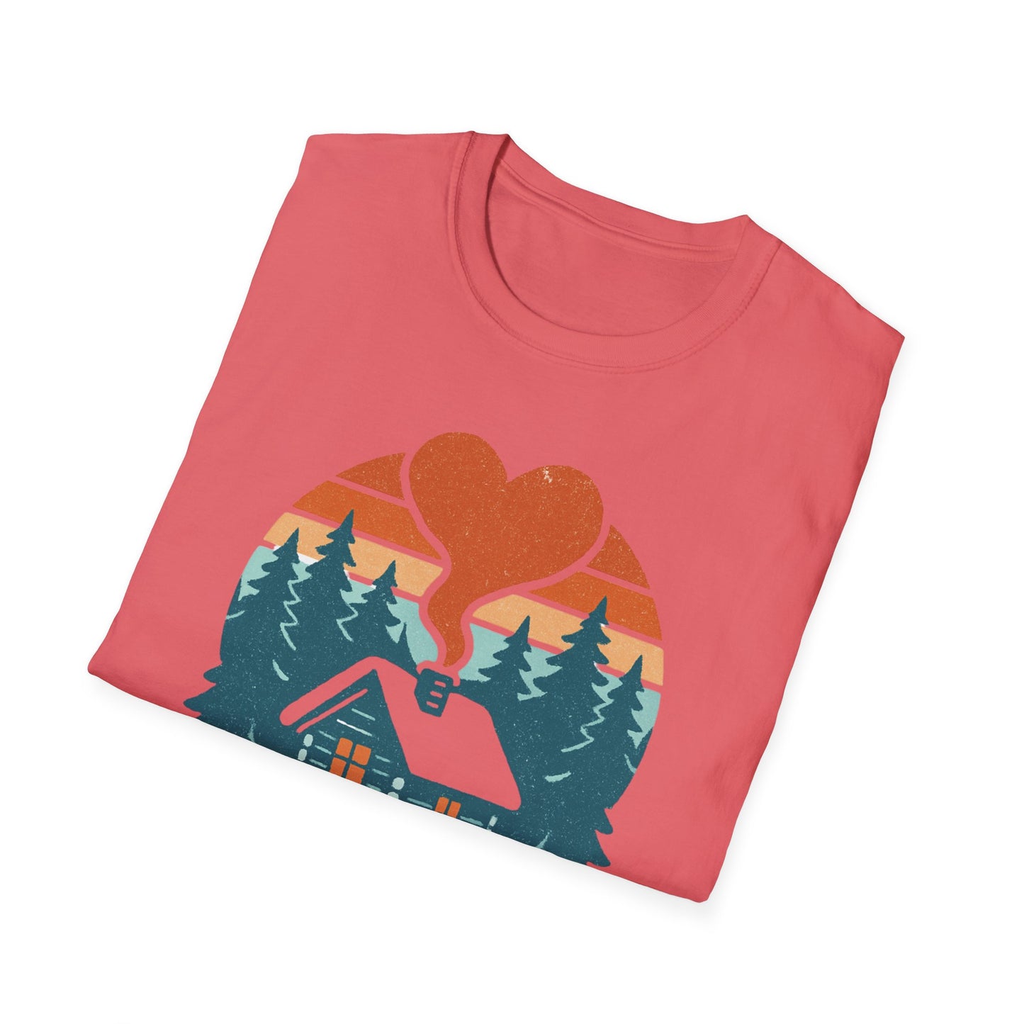 Cozy Log Cabin Unisex T-Shirt.