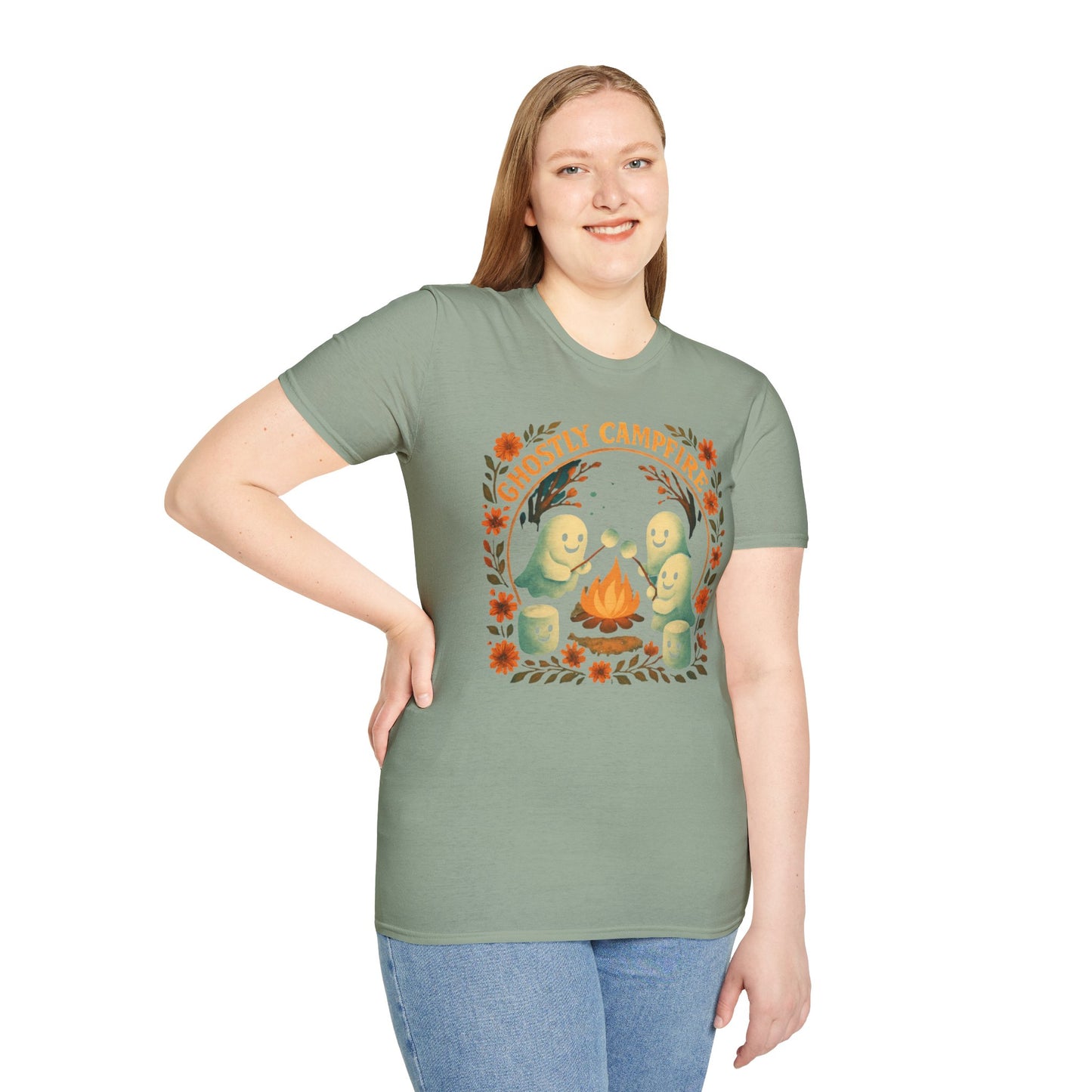 Ghostly Campfire Unisex T-shirt