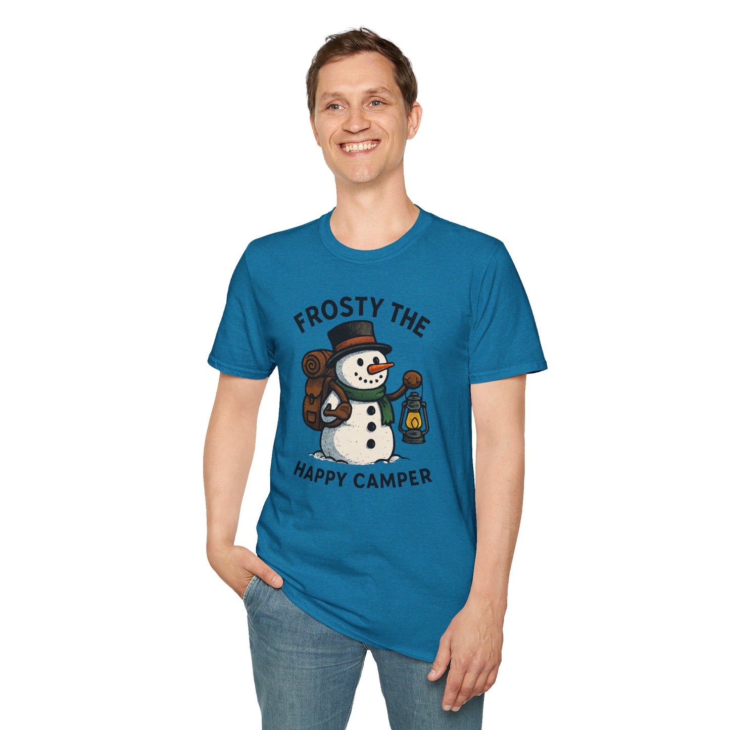 Camper Snowman Unisex T-shirt