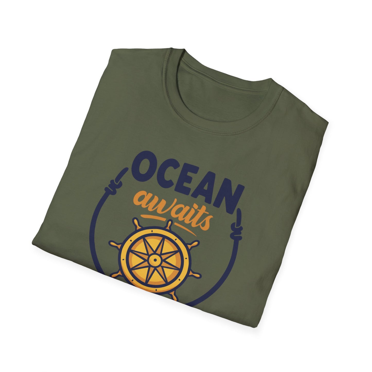 Ocean Awaits Compass, Unisex T-Shirt