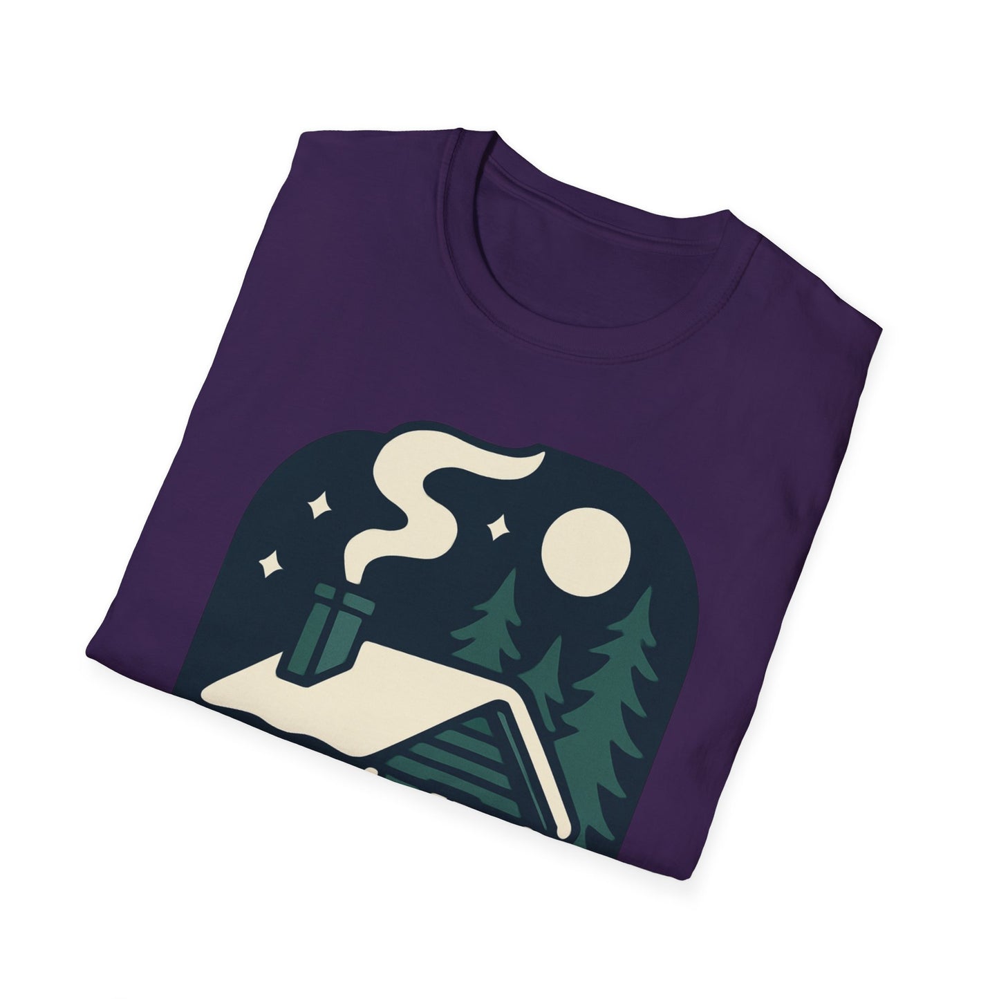 Winter Log Cabin Unisex T-shirt