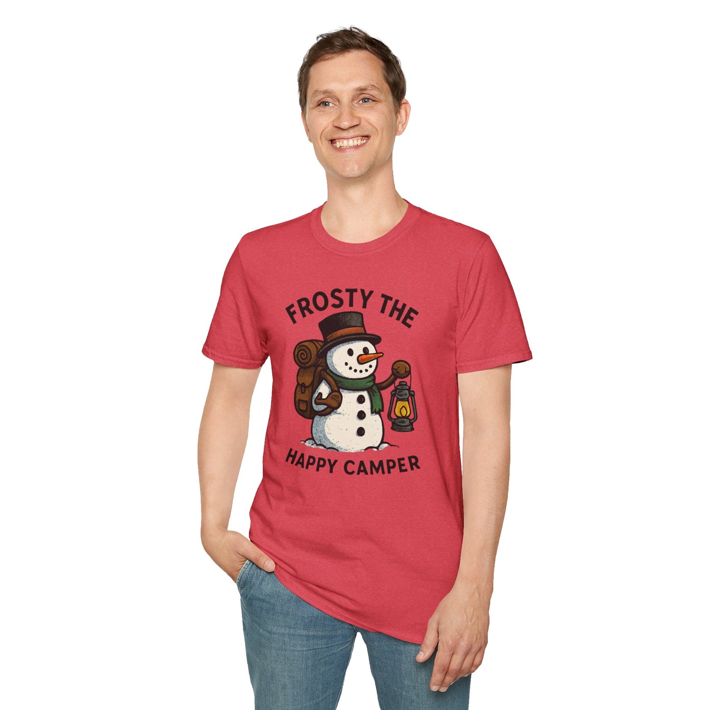 Camper Snowman Unisex T-shirt