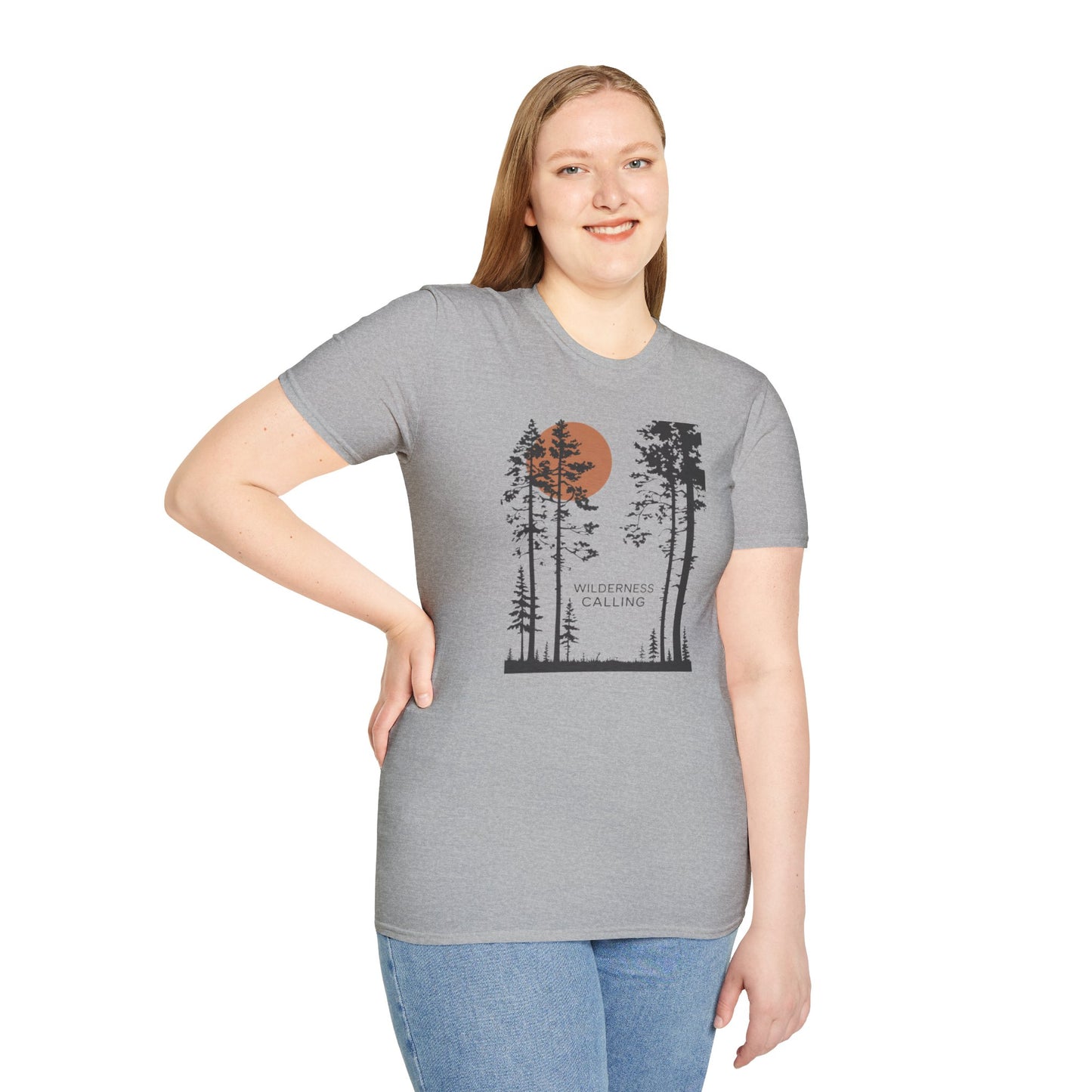 Pine Tree Moon Unisex T-Shirt