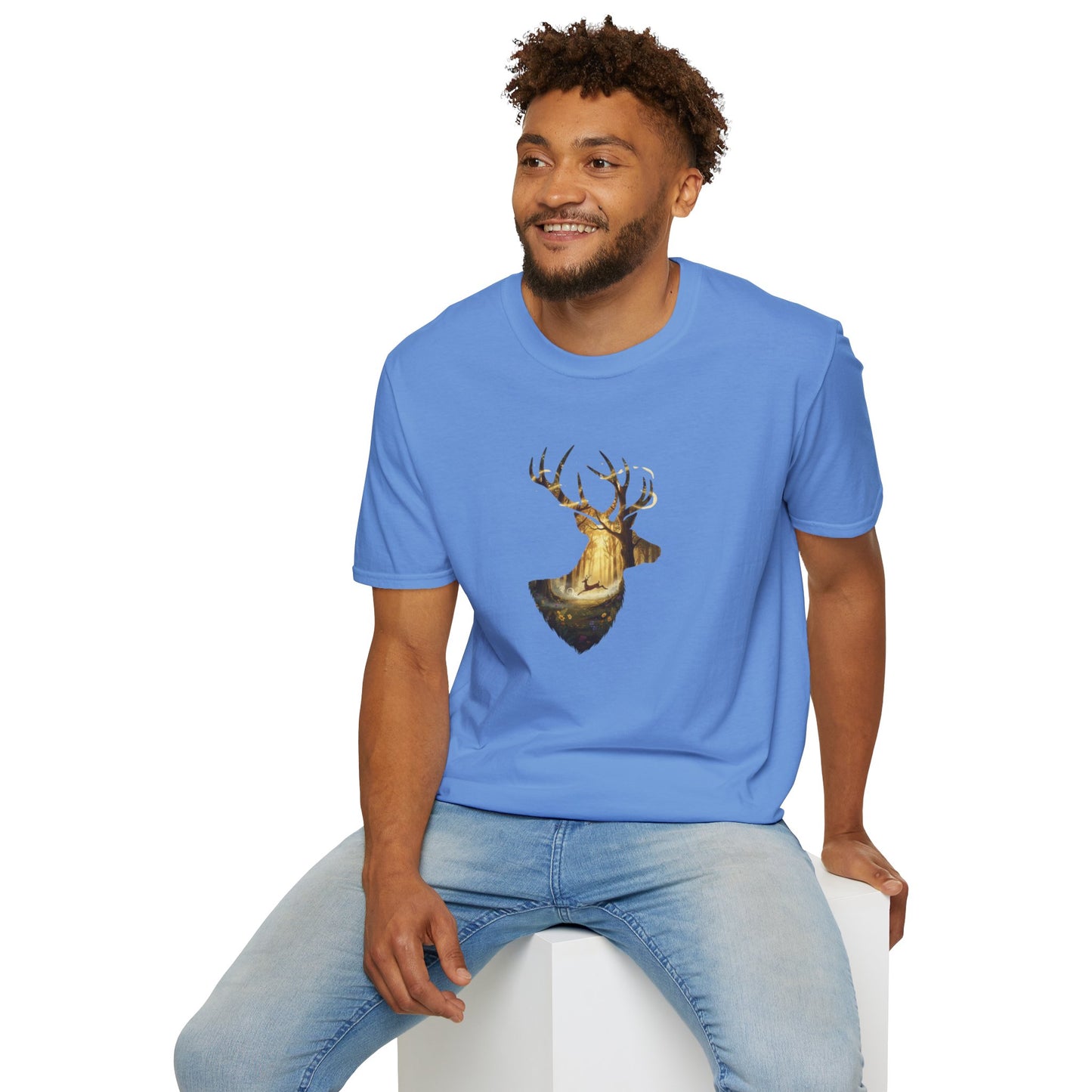 Majestic Stag Forest Unisex T-Shirt
