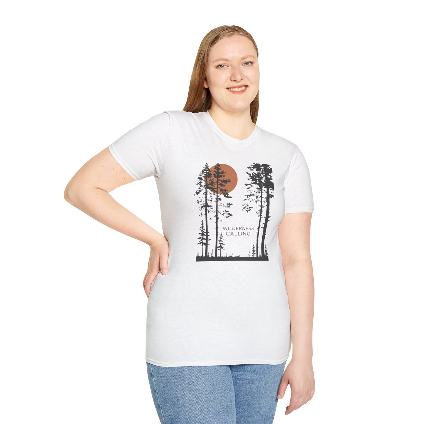 Pine Tree Moon Unisex T-Shirt
