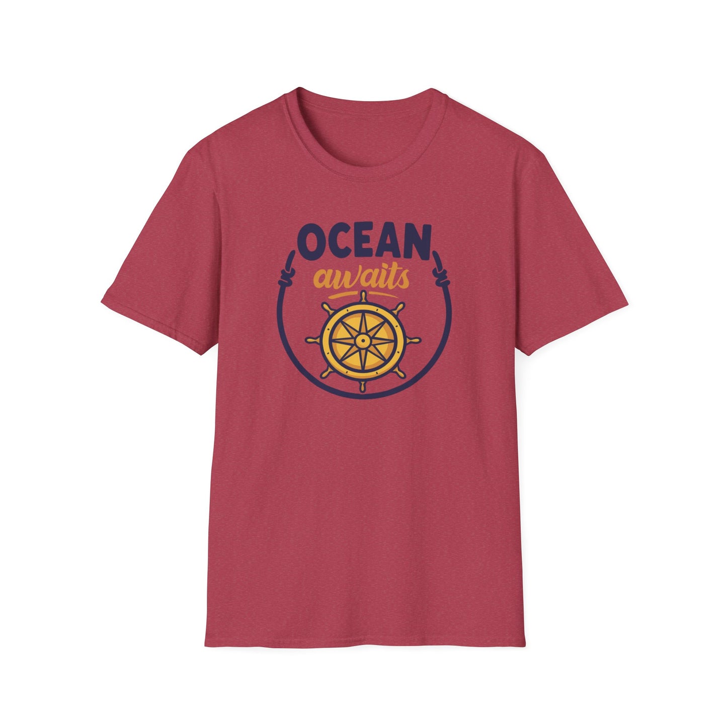 Ocean Awaits Compass, Unisex T-Shirt