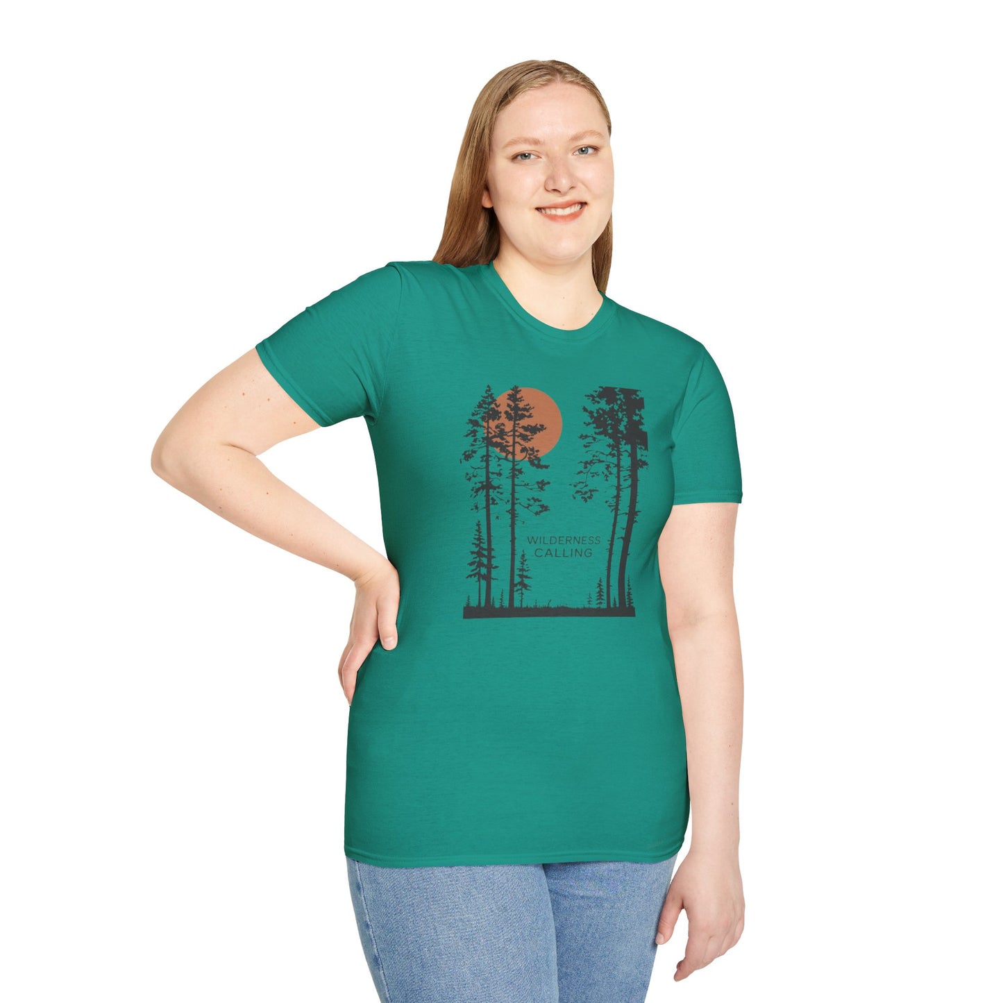 Pine Tree Moon Unisex T-Shirt