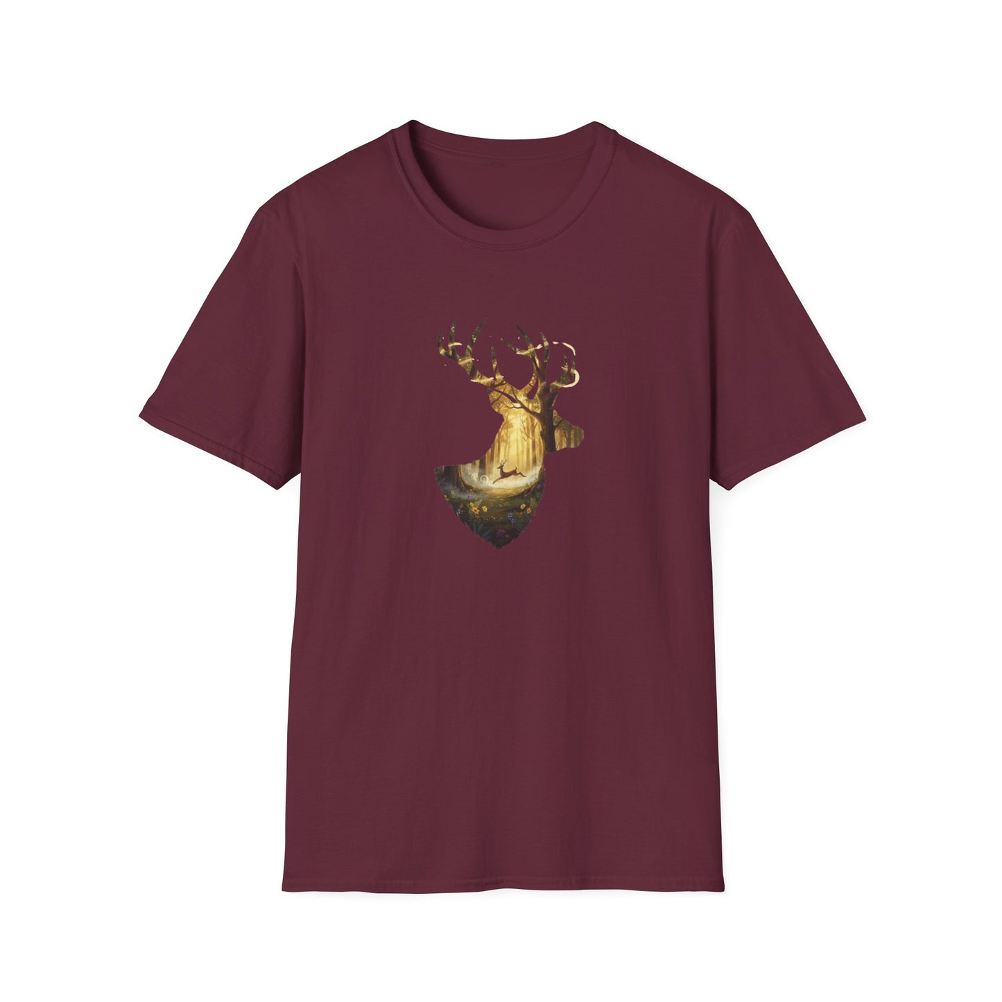 Majestic Stag Forest Unisex T-Shirt