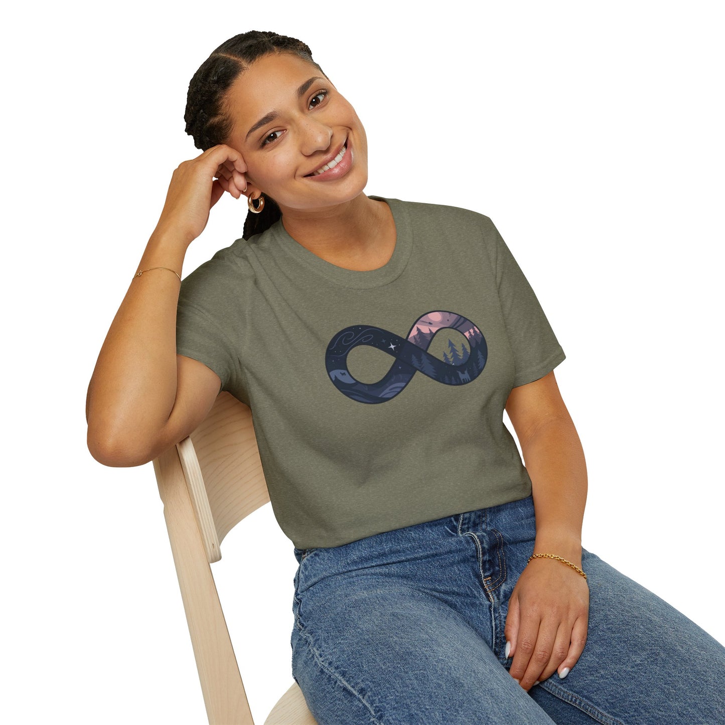 Infinity Celestial Forest Unisex T-Shirt