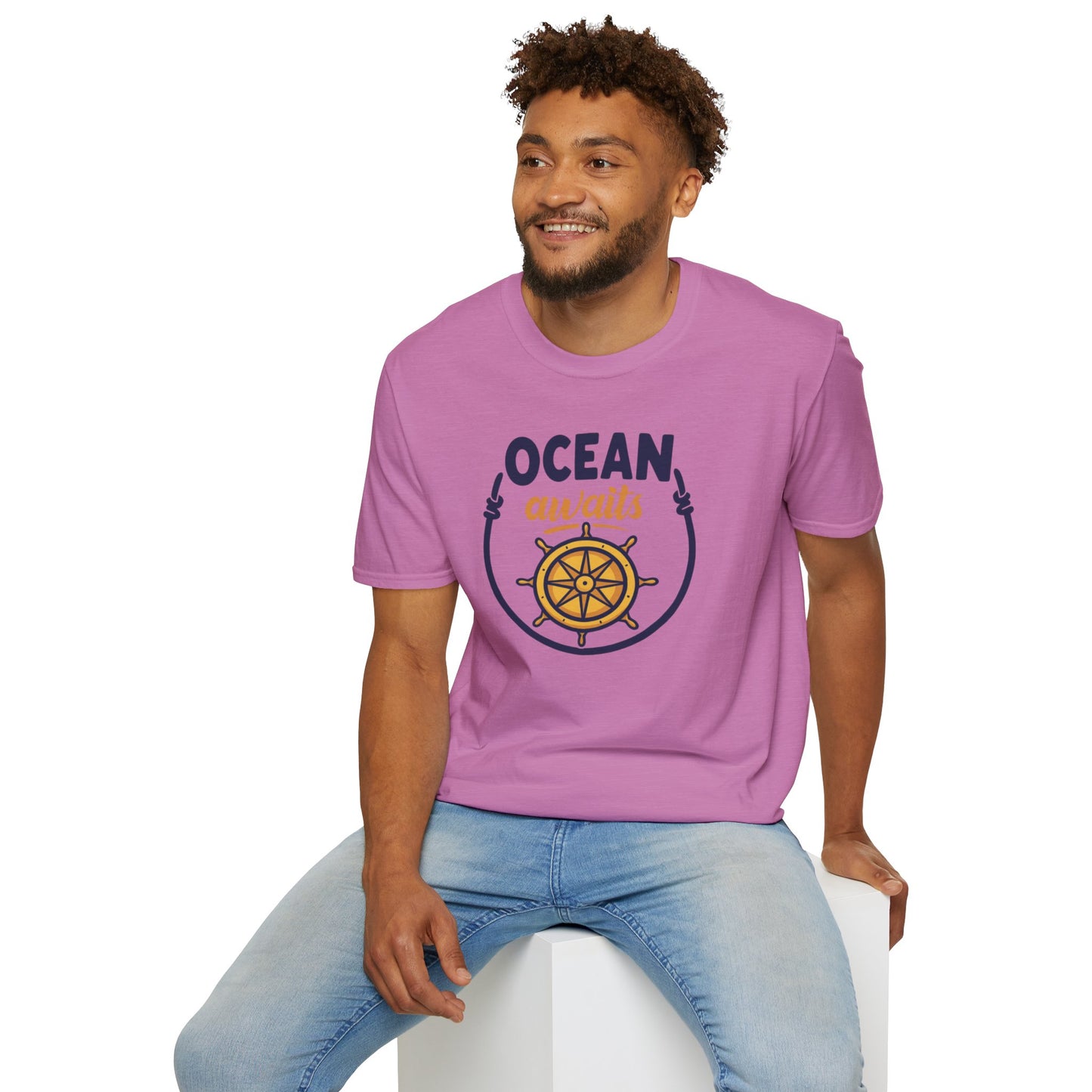 Ocean Awaits Compass, Unisex T-Shirt