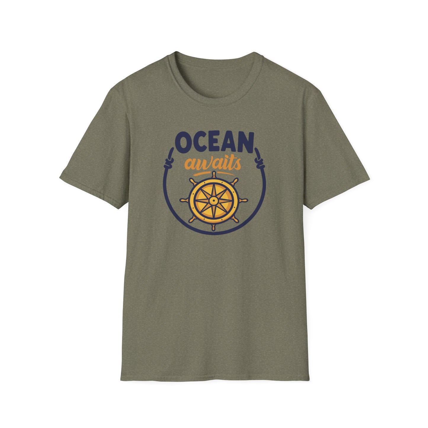 Ocean Awaits Compass, Unisex T-Shirt
