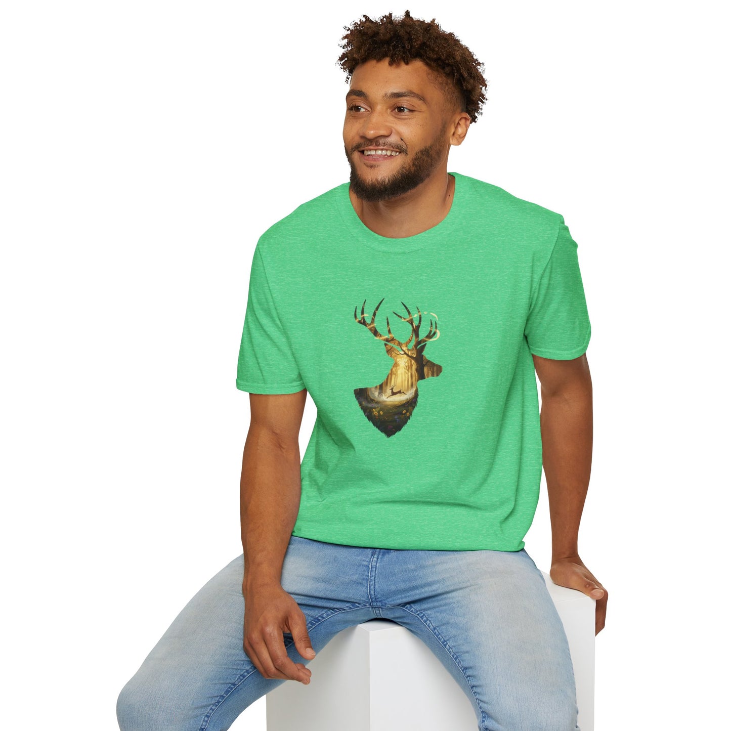Majestic Stag Forest Unisex T-Shirt