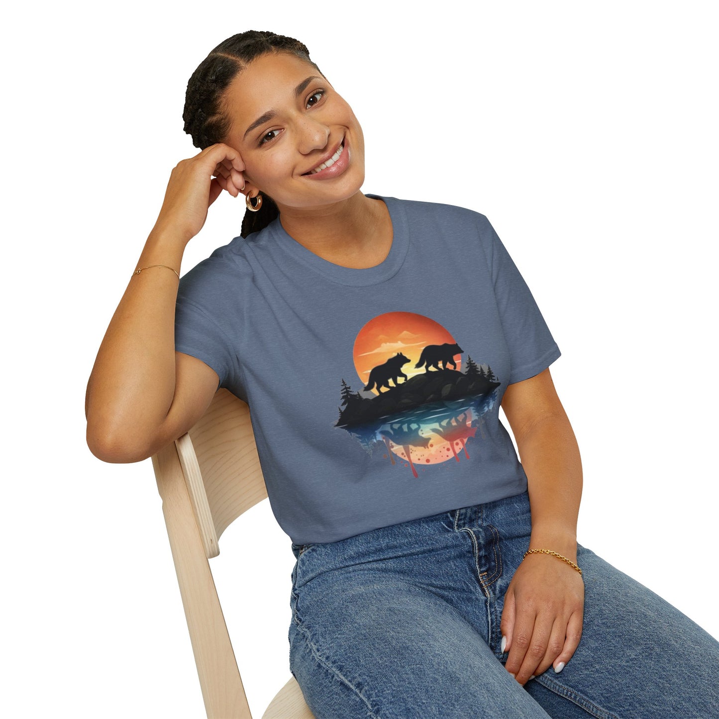 Wolf Pack Mountain Unisex T-Shirt