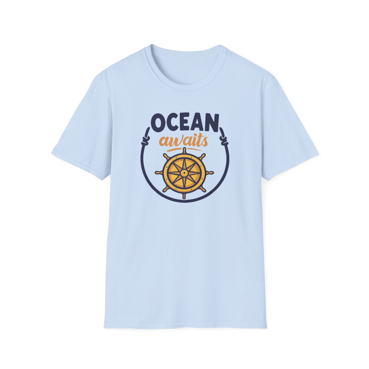 Ocean Awaits Compass, Unisex T-Shirt
