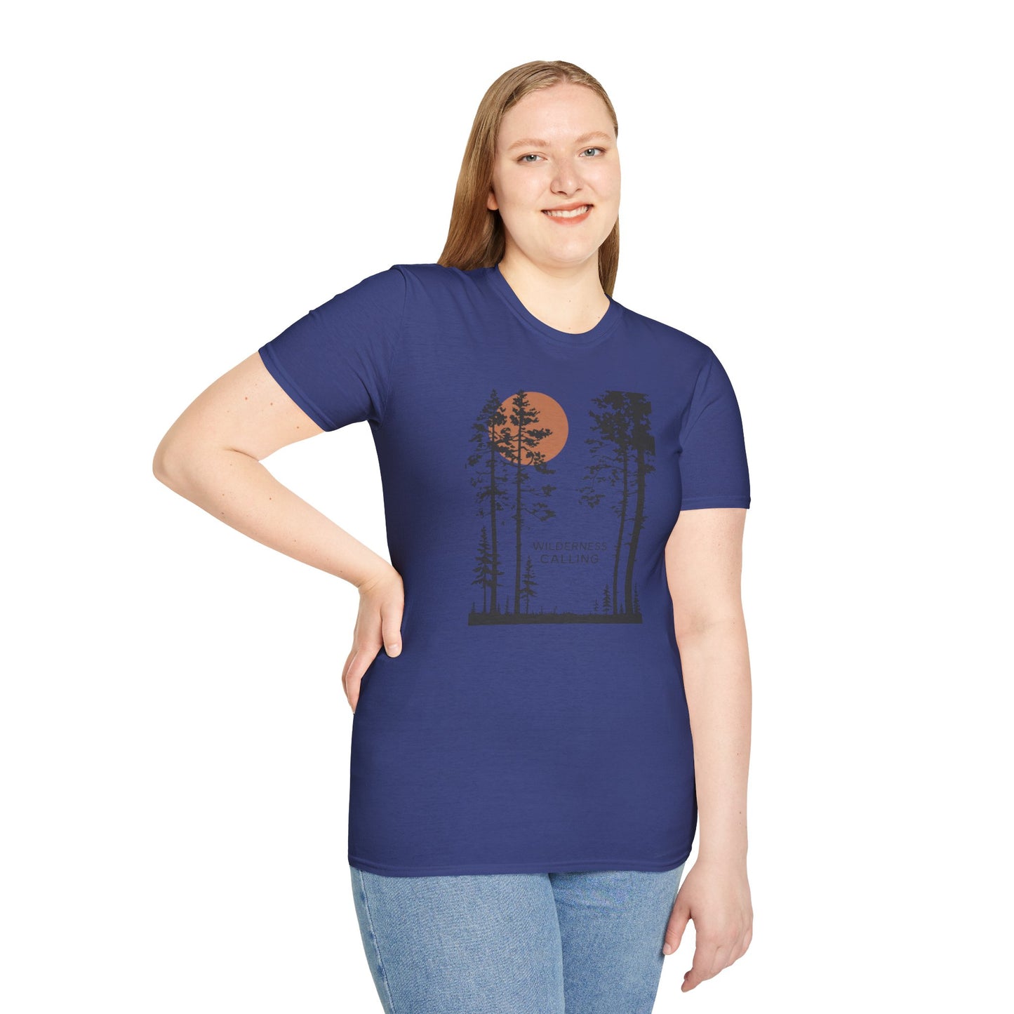 Pine Tree Moon Unisex T-Shirt