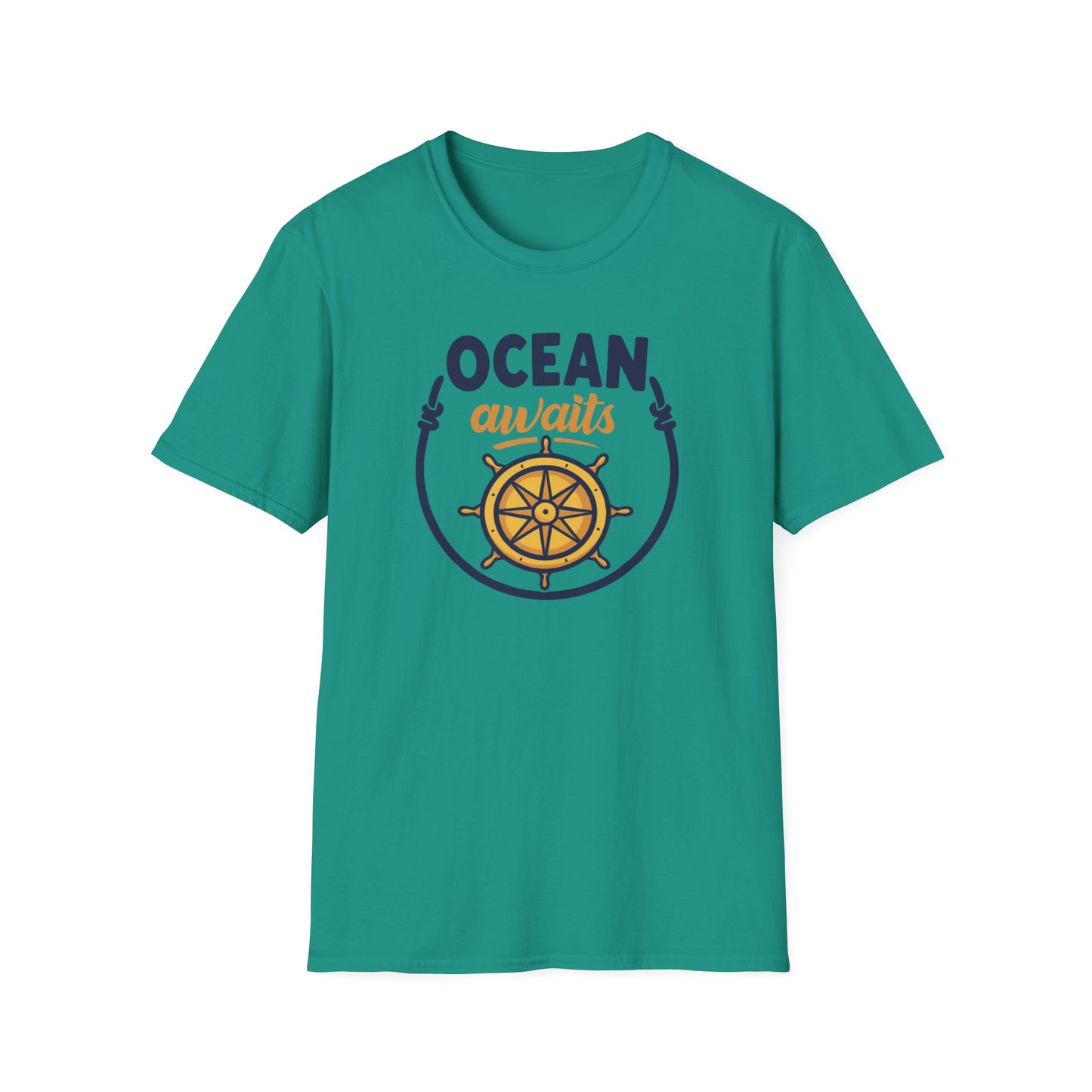 Ocean Awaits Compass, Unisex T-Shirt