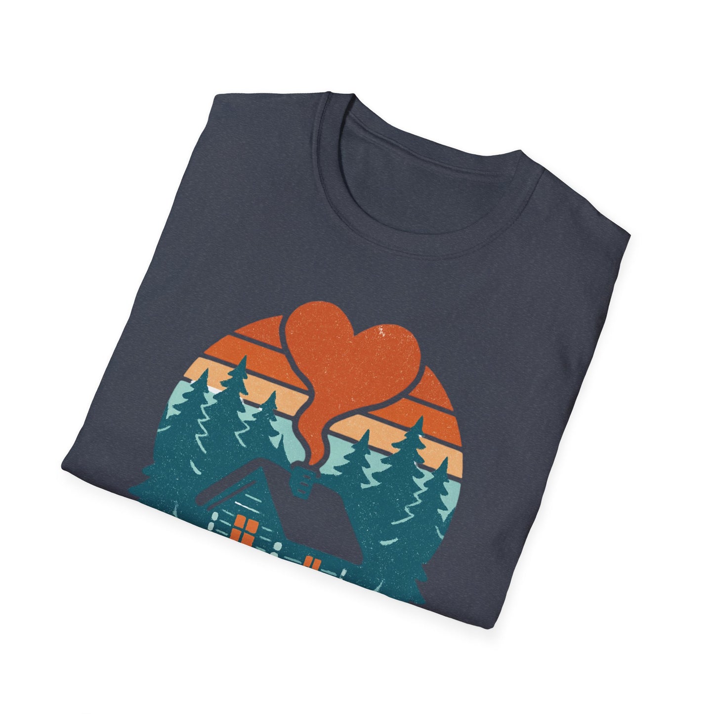 Cozy Log Cabin Unisex T-Shirt.