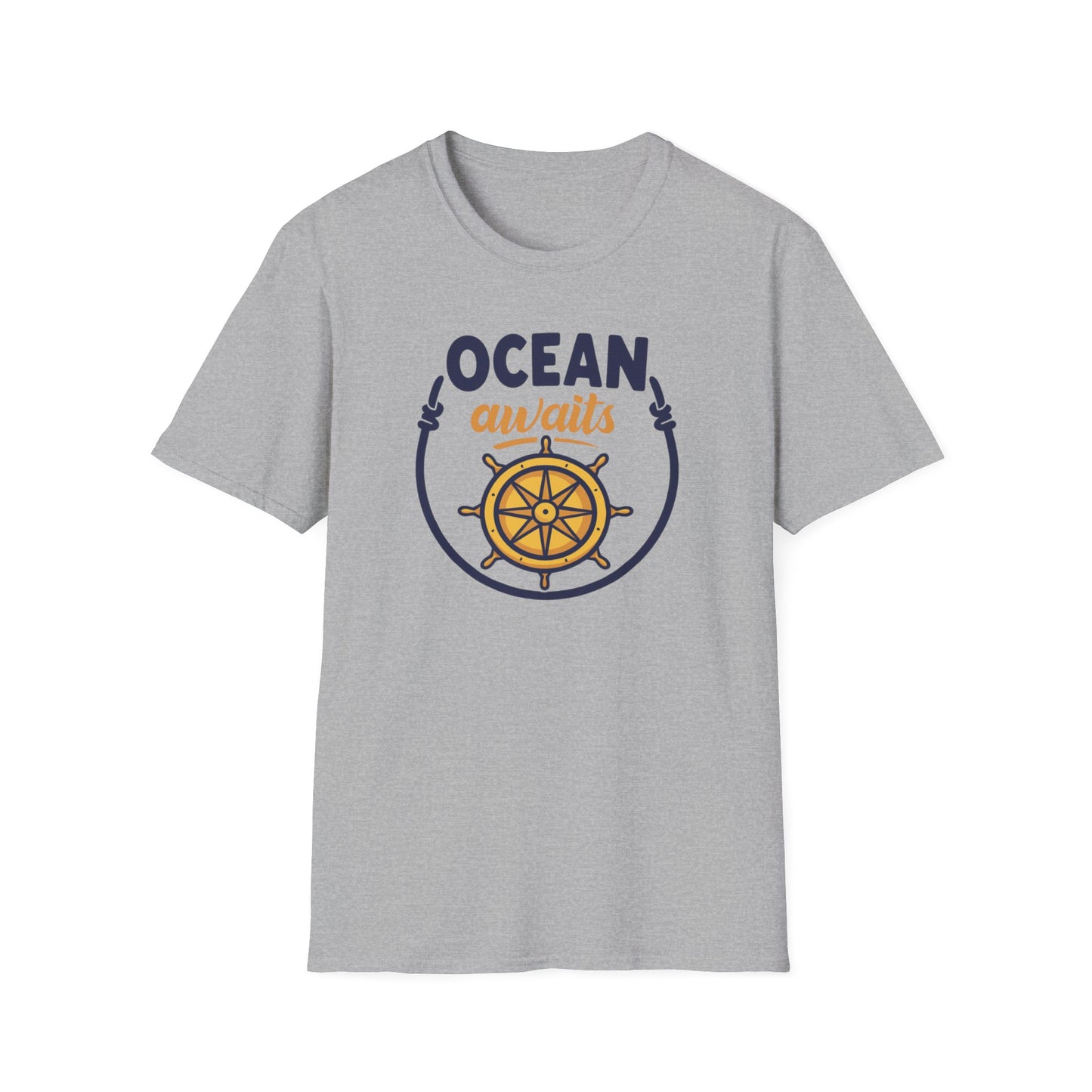 Ocean Awaits Compass, Unisex T-Shirt