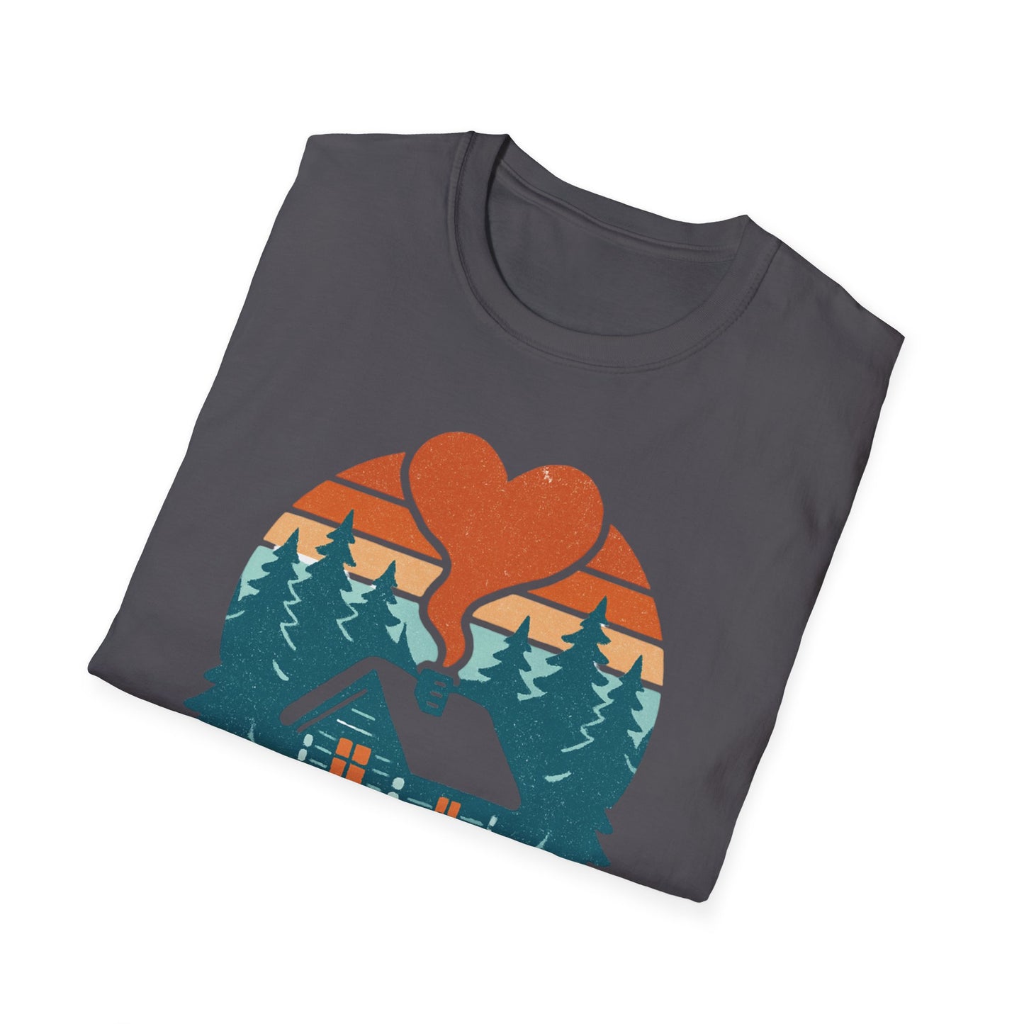 Cozy Log Cabin Unisex T-Shirt.