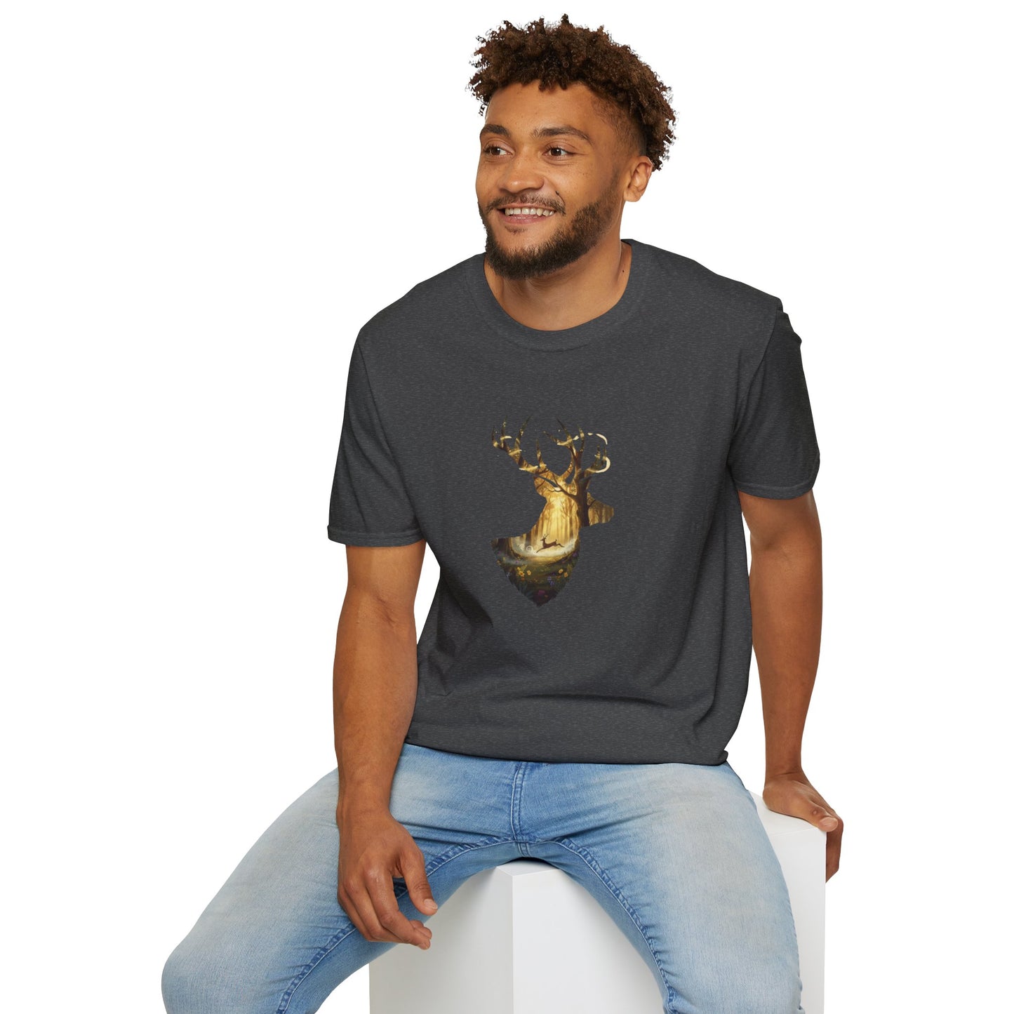 Majestic Stag Forest Unisex T-Shirt