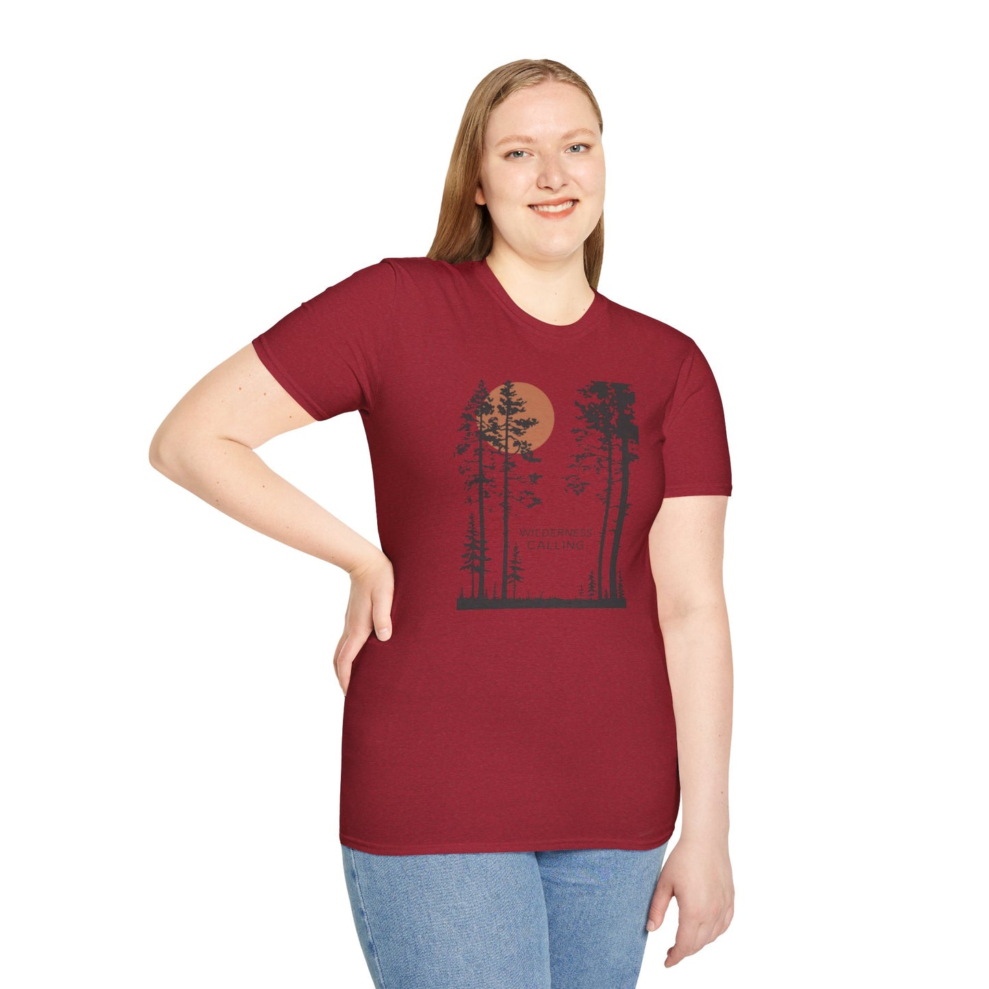 Pine Tree Moon Unisex T-Shirt