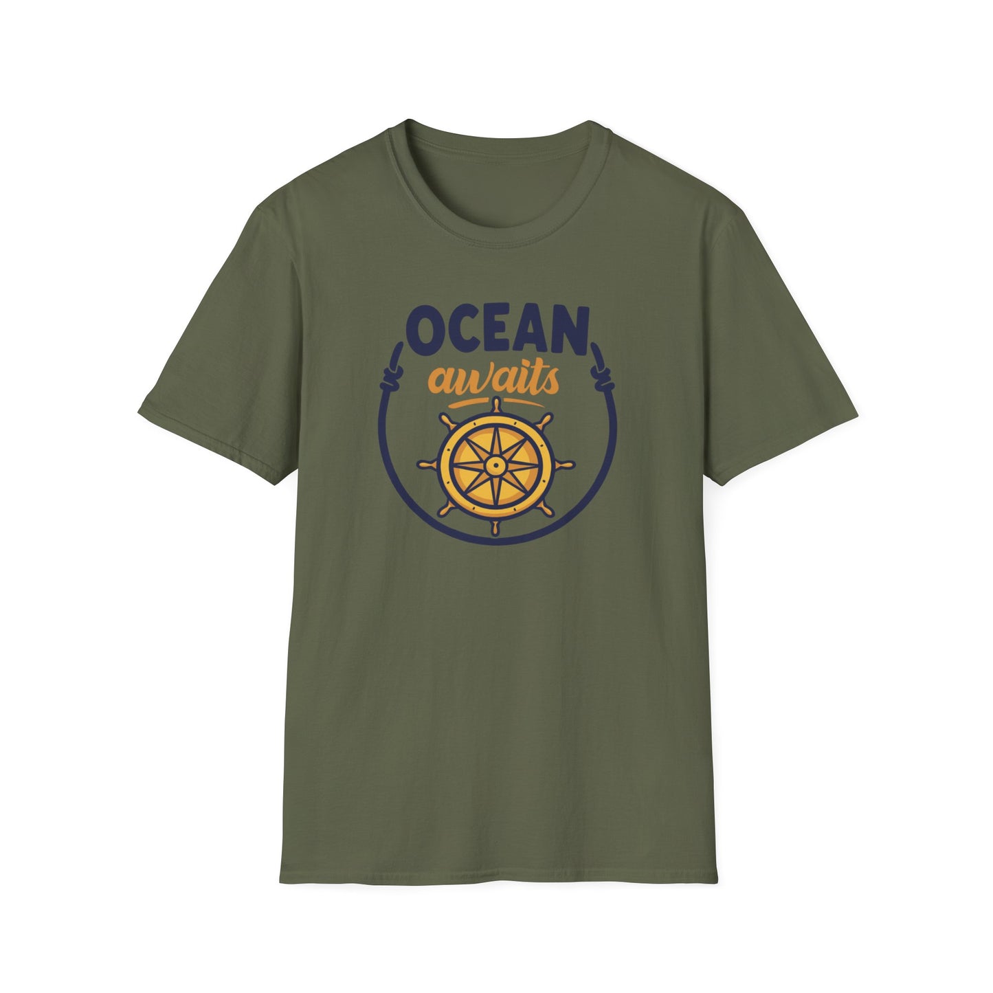 Ocean Awaits Compass, Unisex T-Shirt