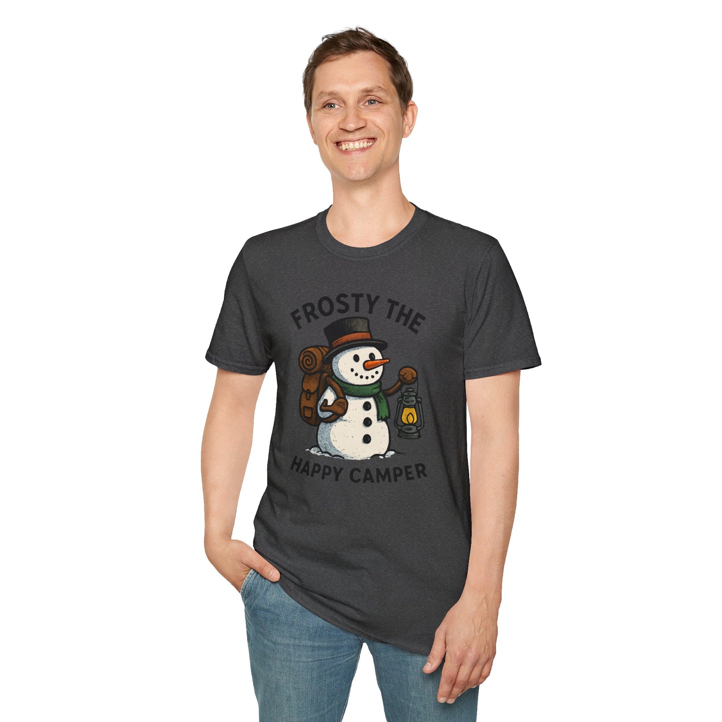 Camper Snowman Unisex T-shirt