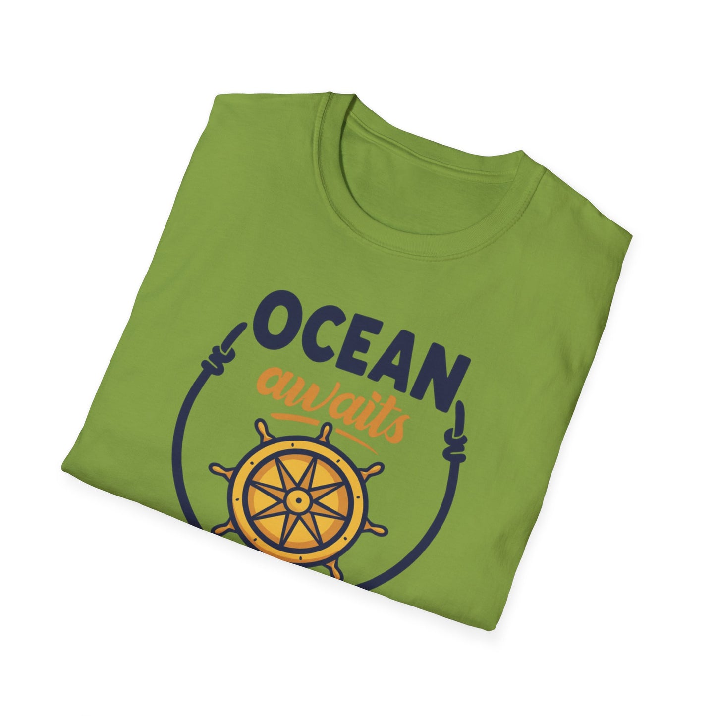 Ocean Awaits Compass, Unisex T-Shirt