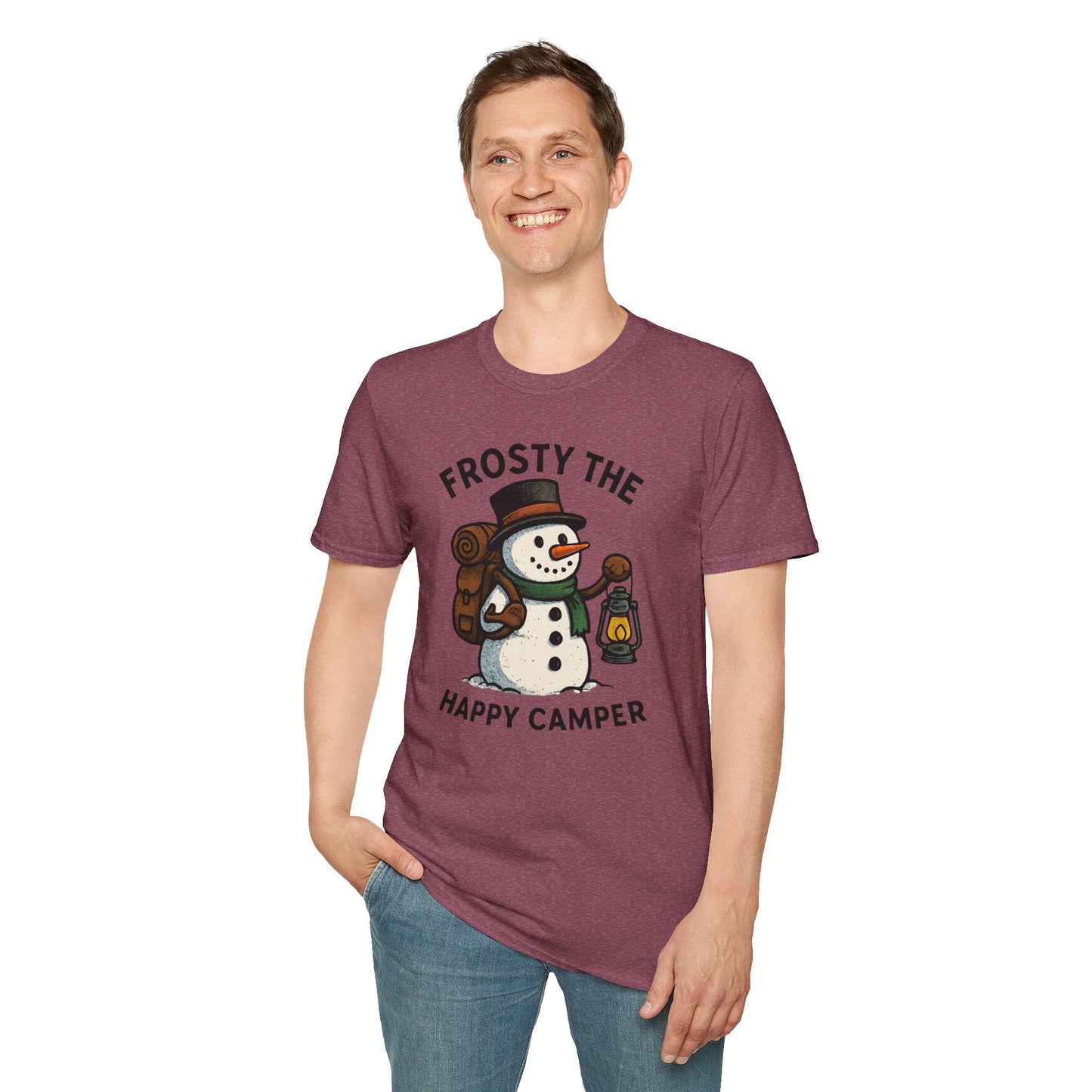 Camper Snowman Unisex T-shirt
