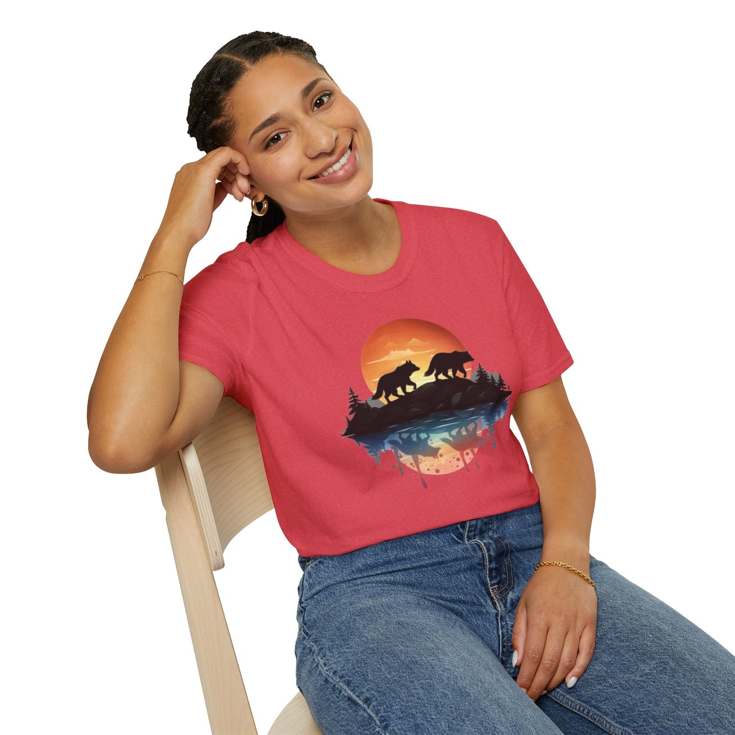 Wolf Pack Mountain Unisex T-Shirt