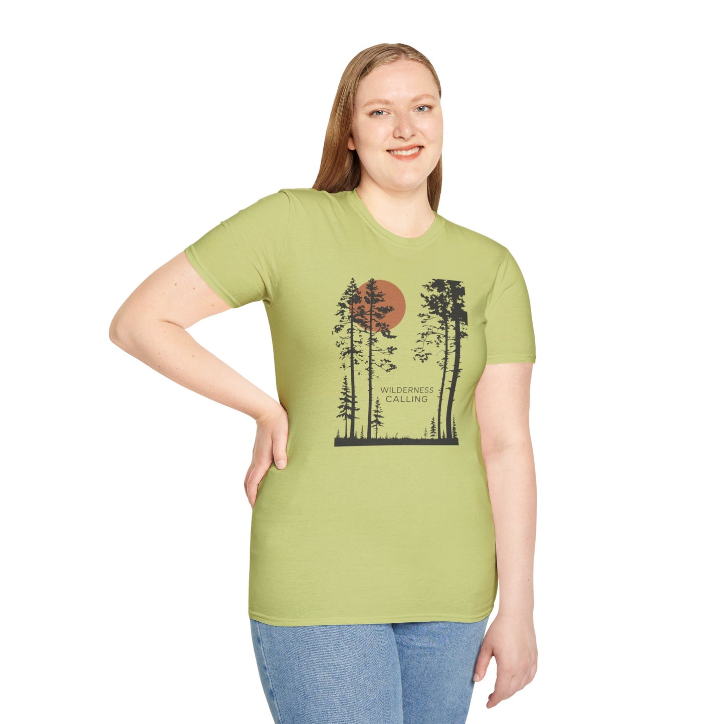 Pine Tree Moon Unisex T-Shirt